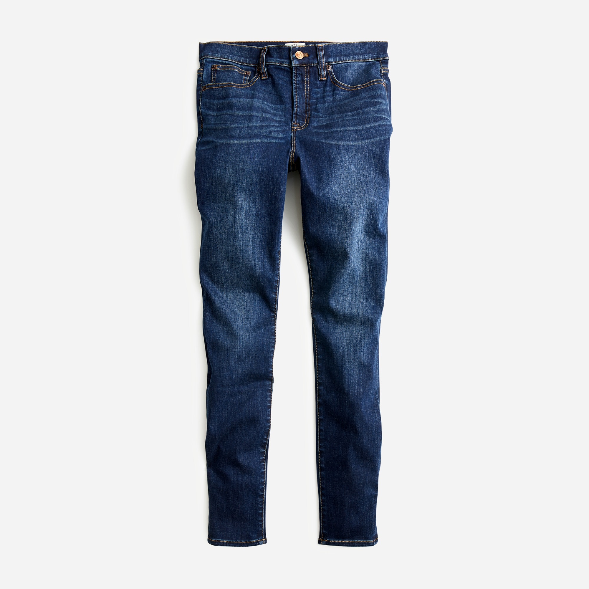womens 9&quot; mid-rise toothpick jean in Point Lake wash