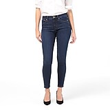 Petite 9" mid-rise toothpick jean in Point Lake wash