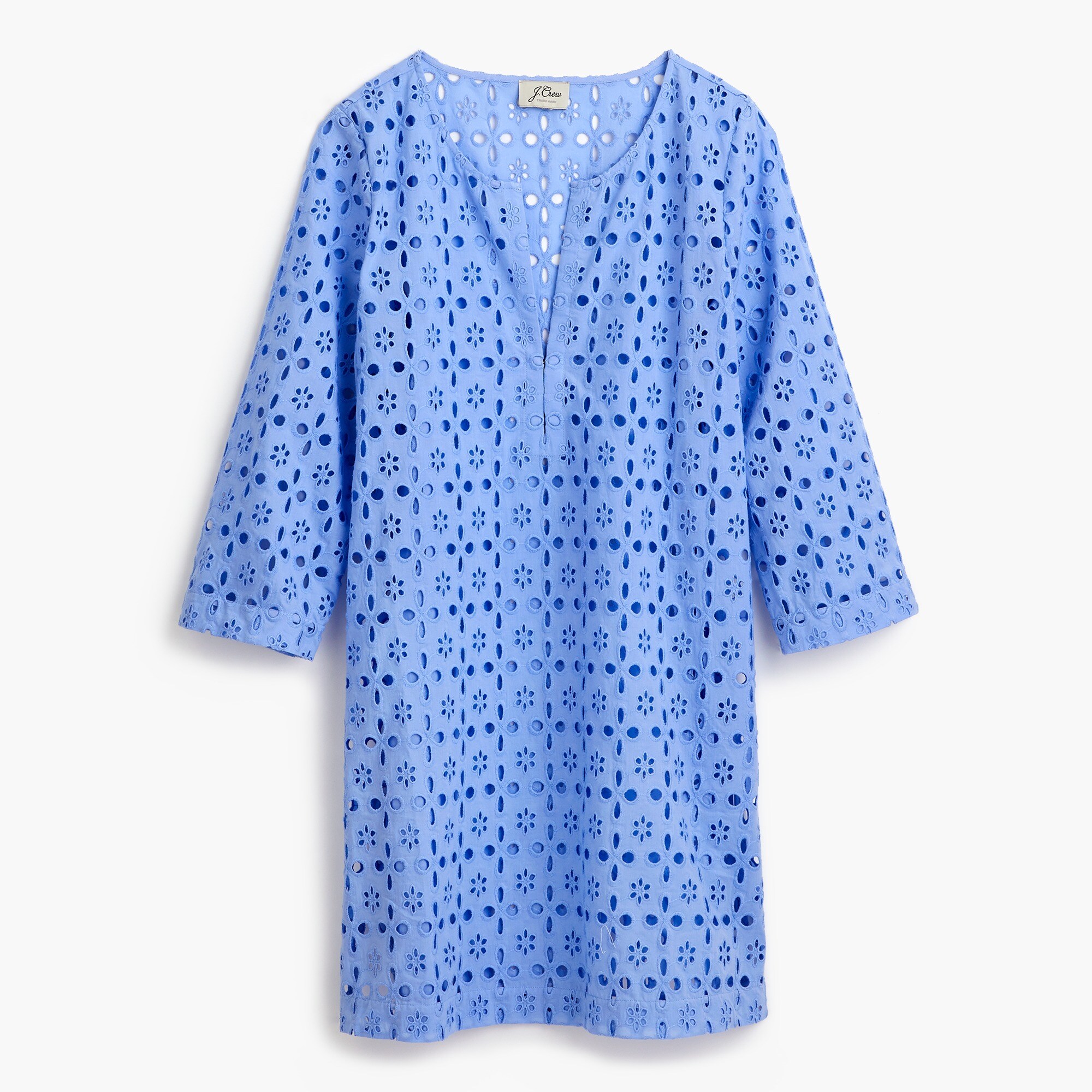 Laser-cut eyelet tunic