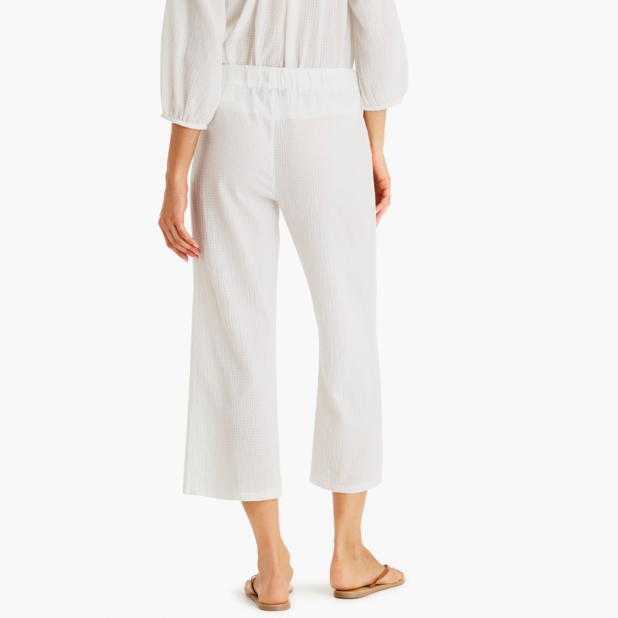 J.Crew Drapey Crinklecotton Beach Pant For Women