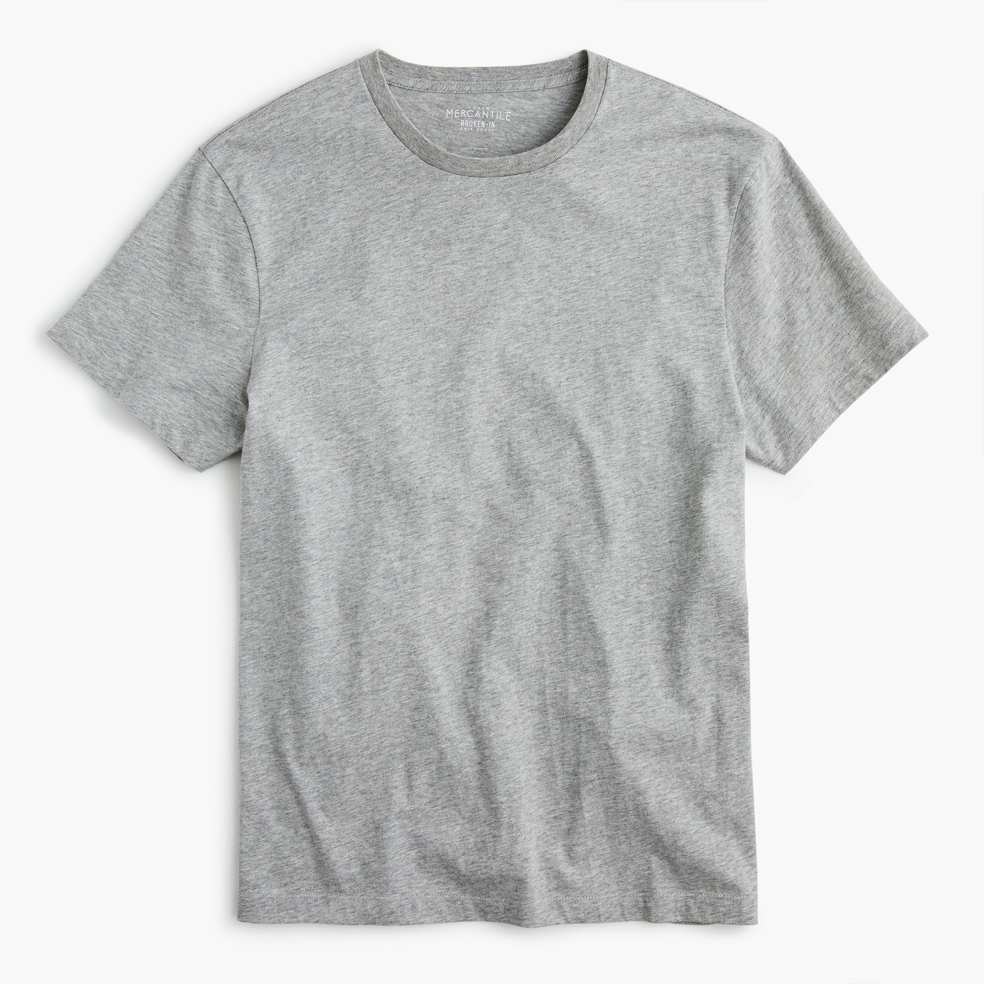 J.Crew Mercantile Broken-in crewneck T-shirt in heather grey
