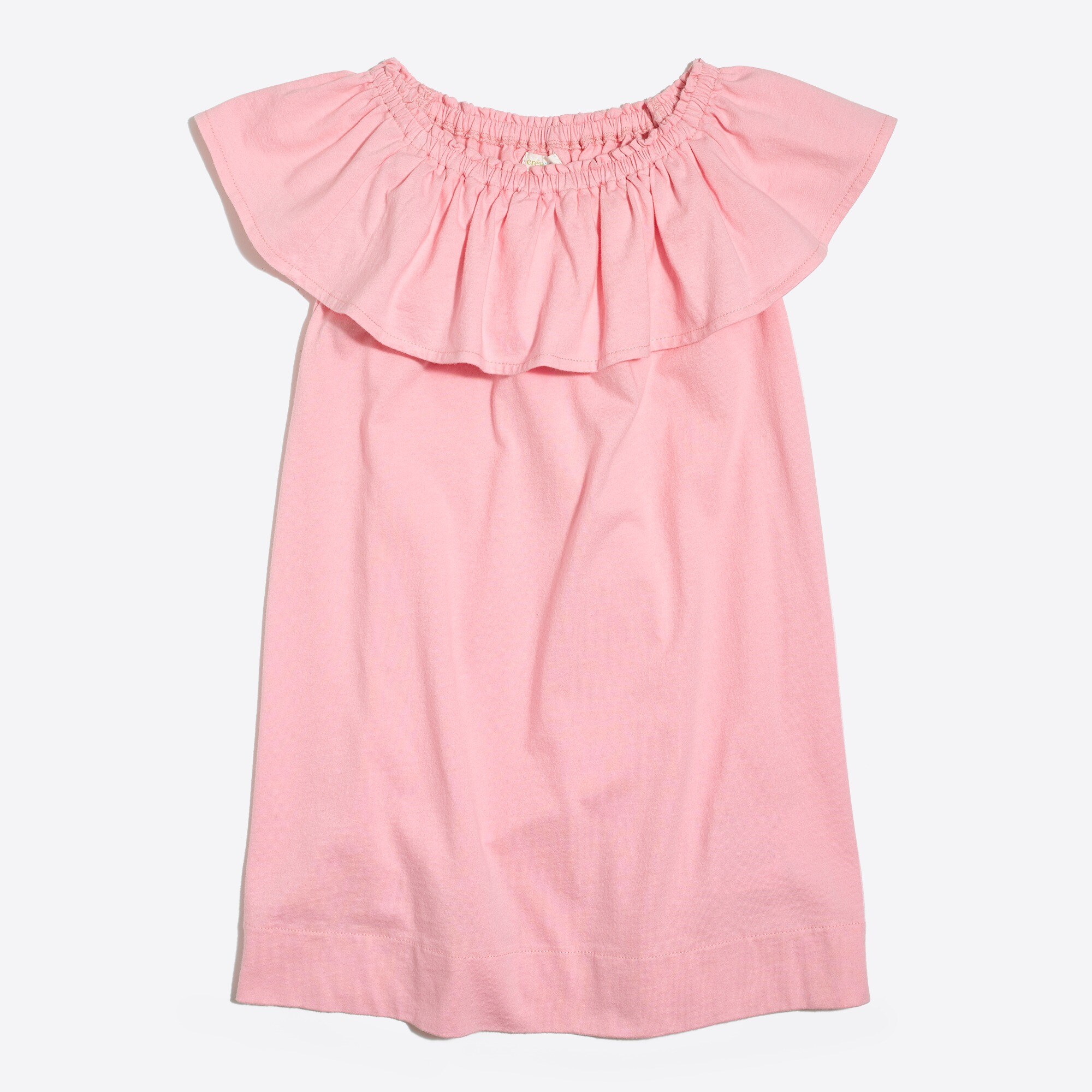 Girls' off-the-shoulder ruffle dress