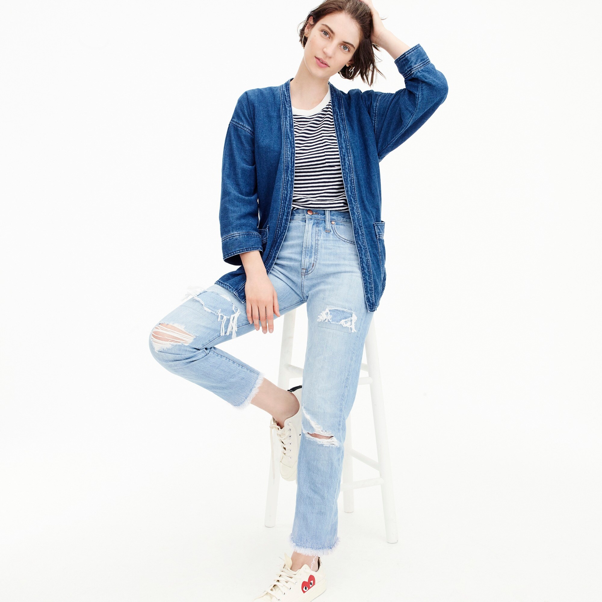 j crew point sur jeans