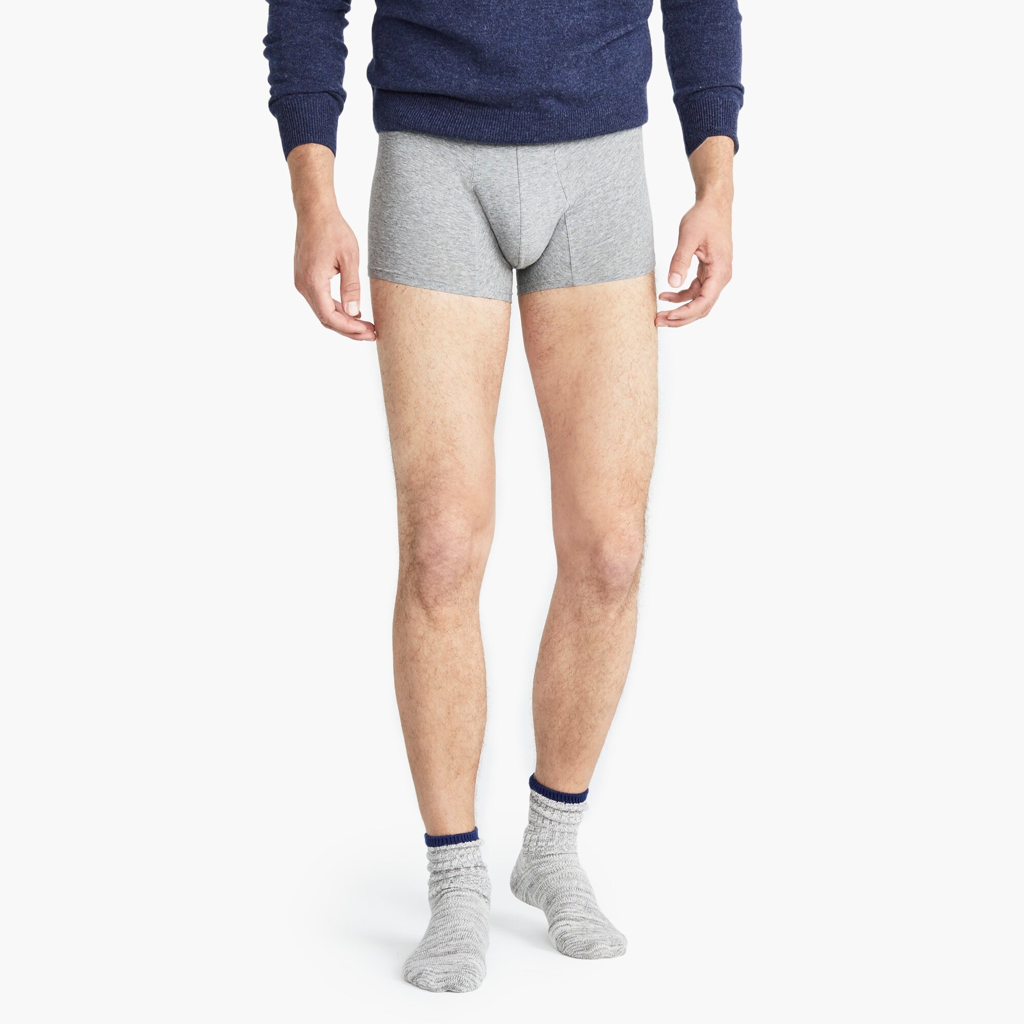 mens Heather grey stretch trunks