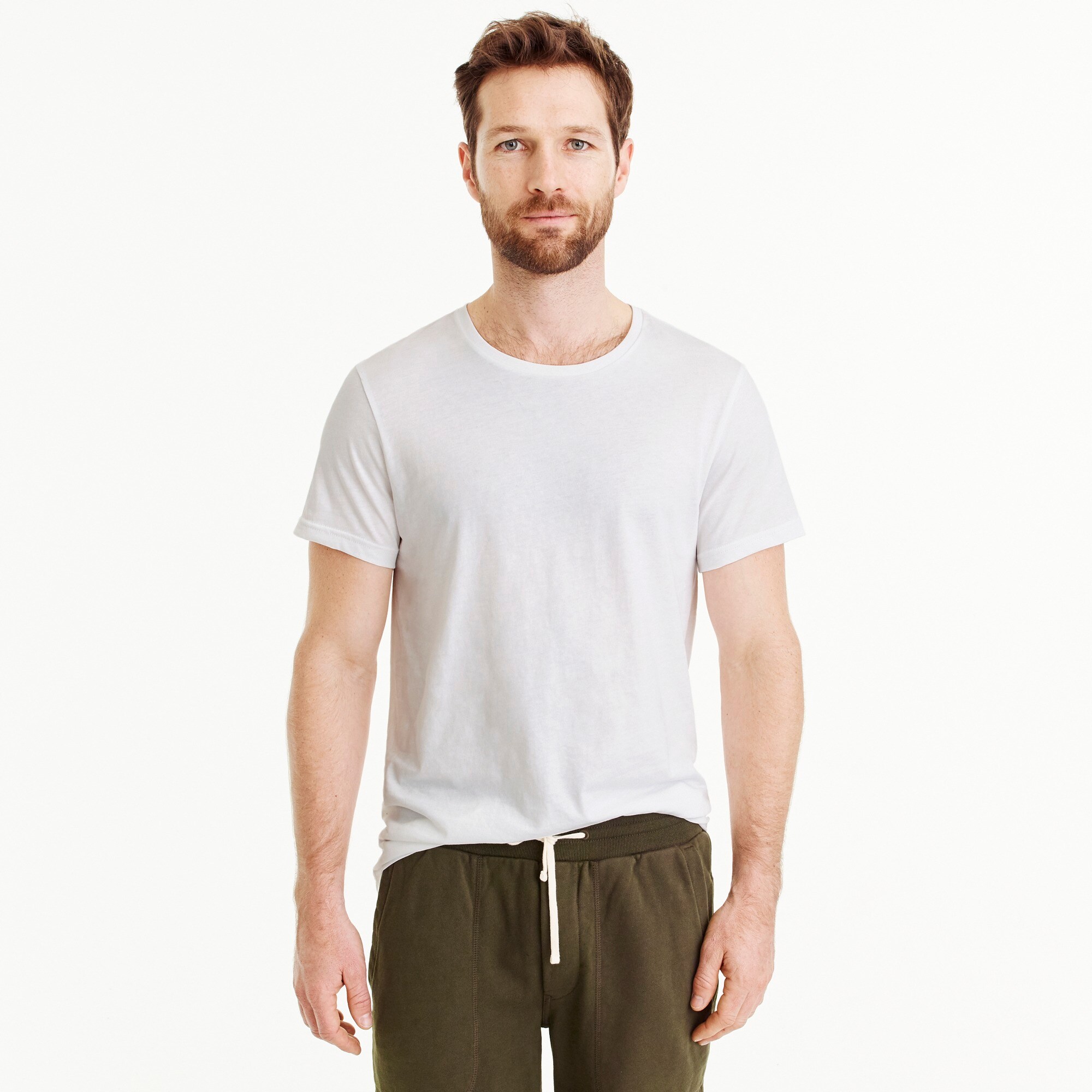 mens White crewneck undershirt