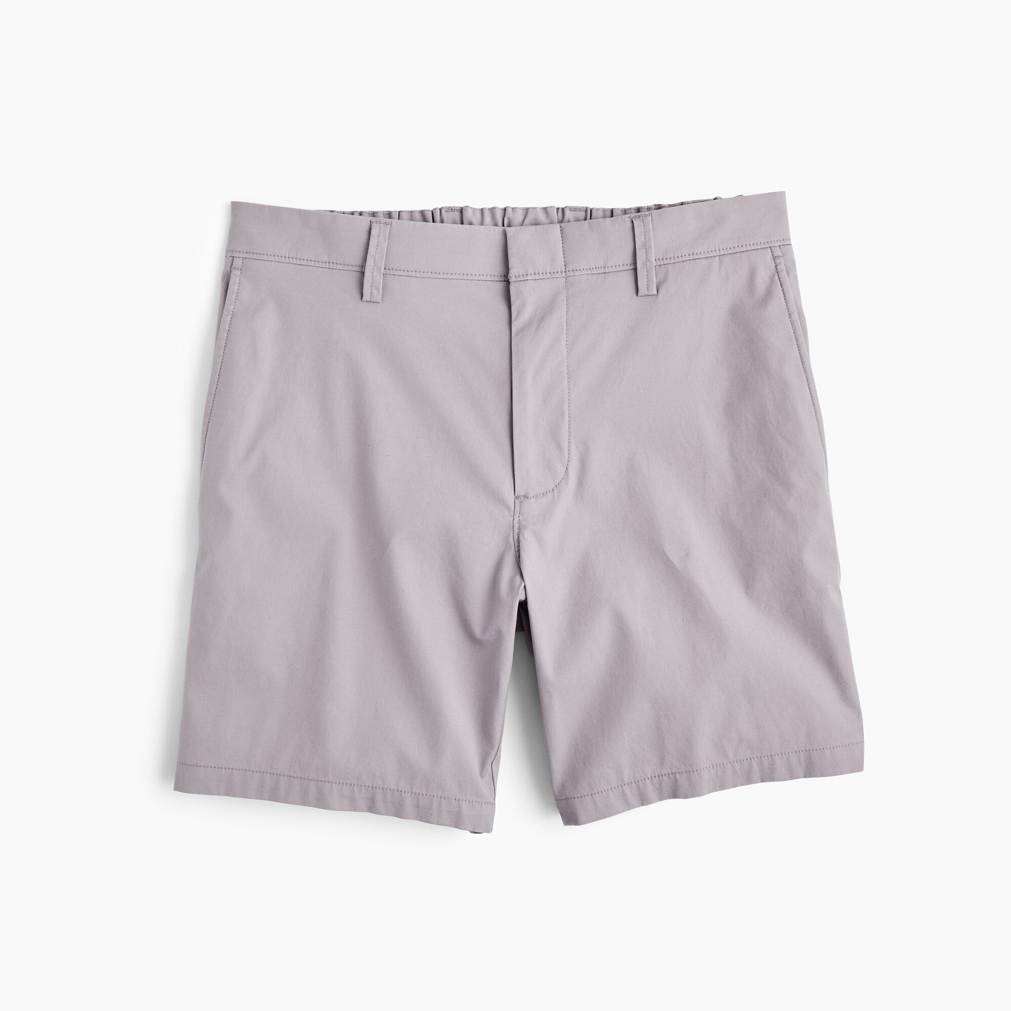 7" stretch tailored chino short with back elastic waist