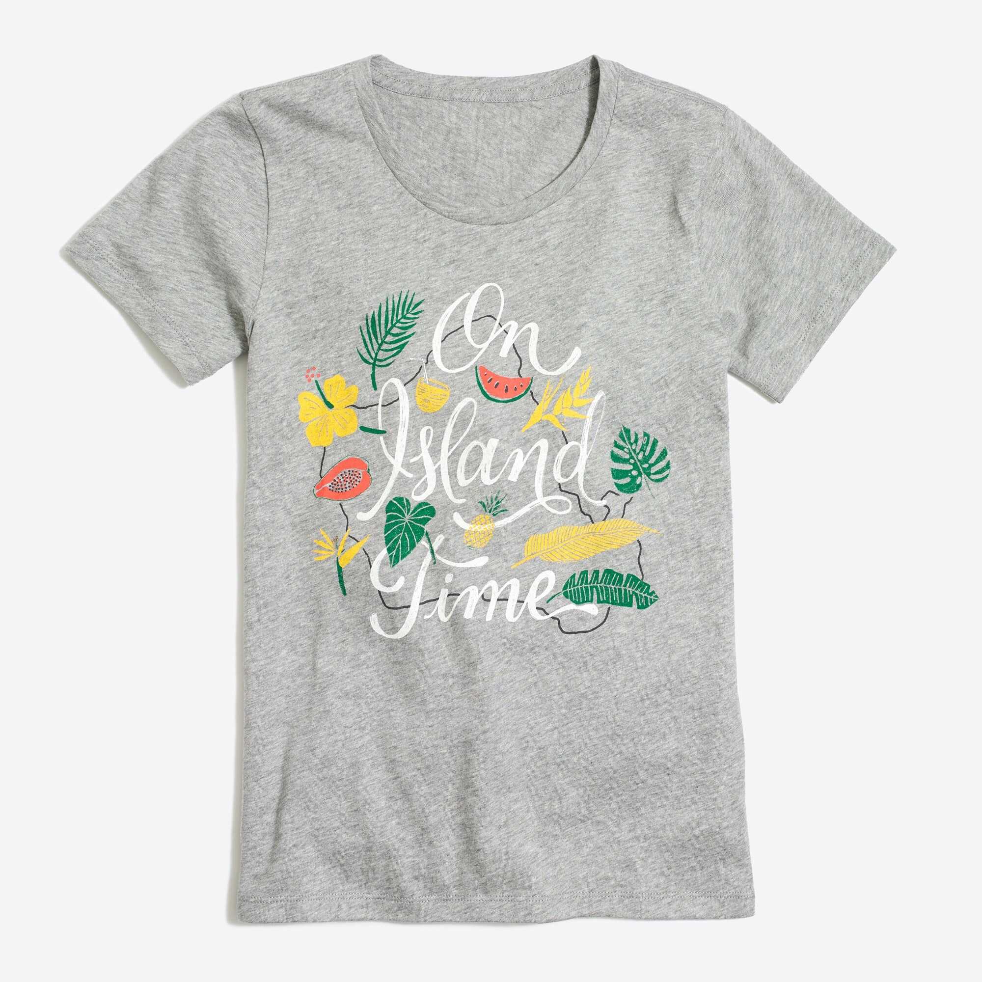 "on island time" collector tee for women