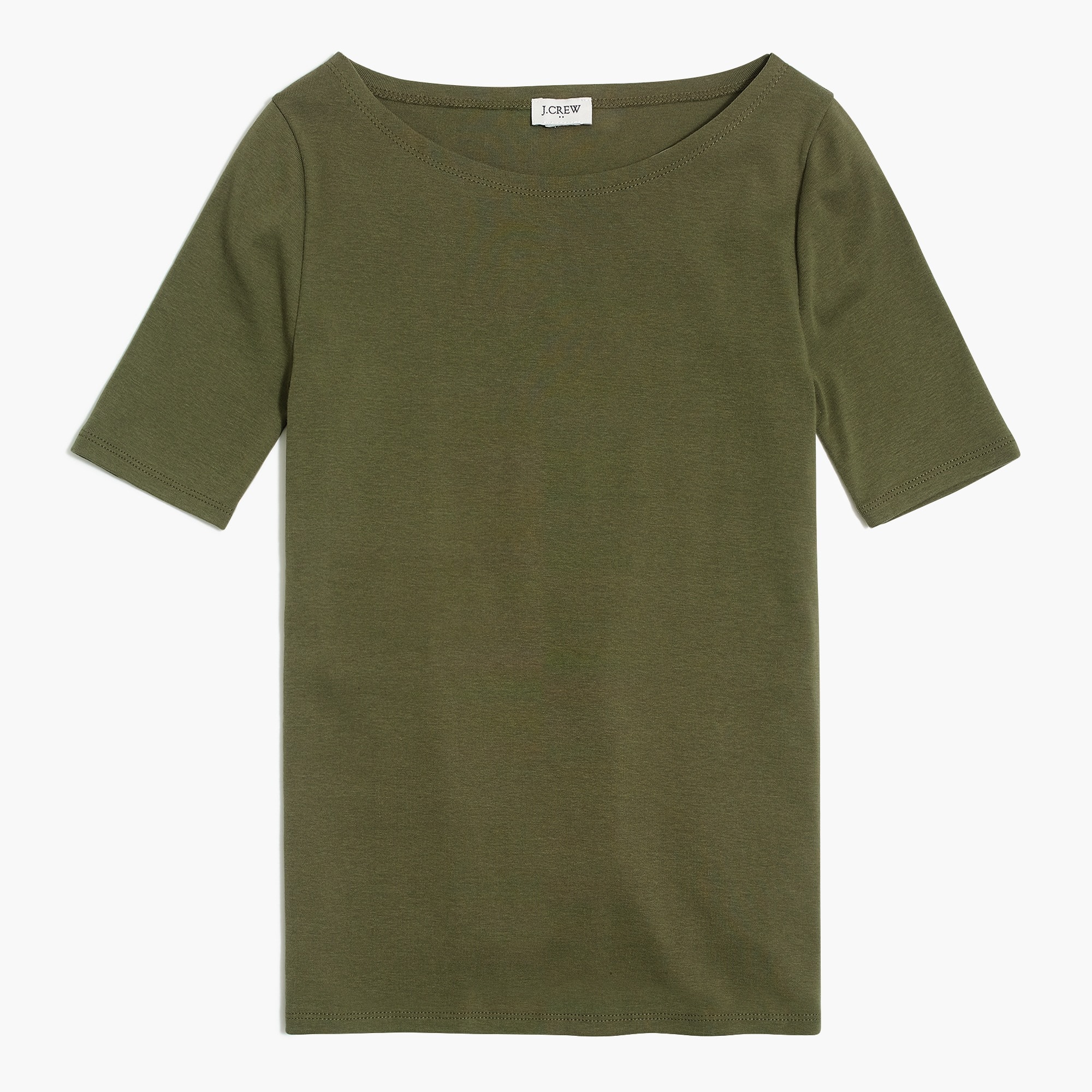 Perfect-fit open-neck tee