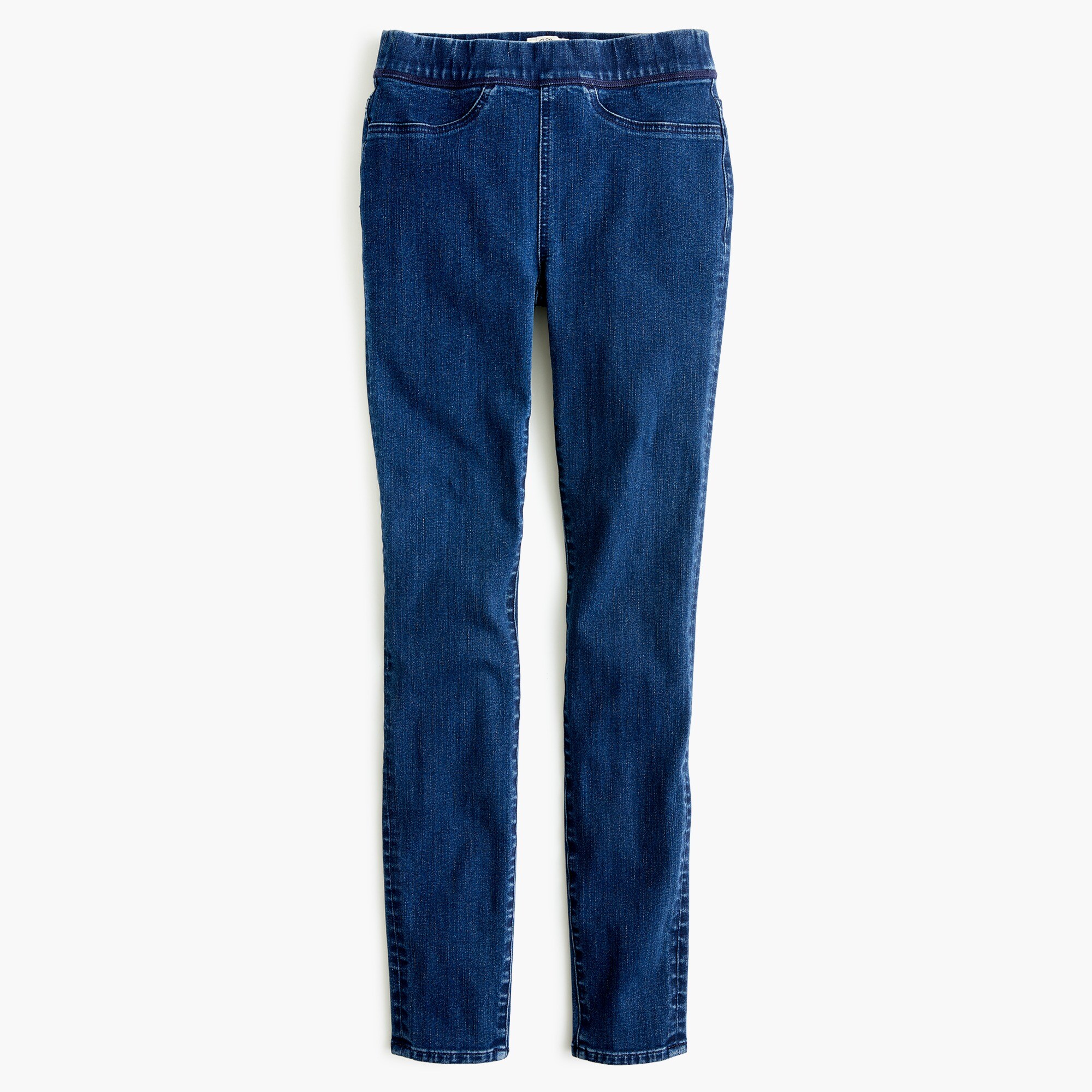 Pull-on toothpick jean in indigo