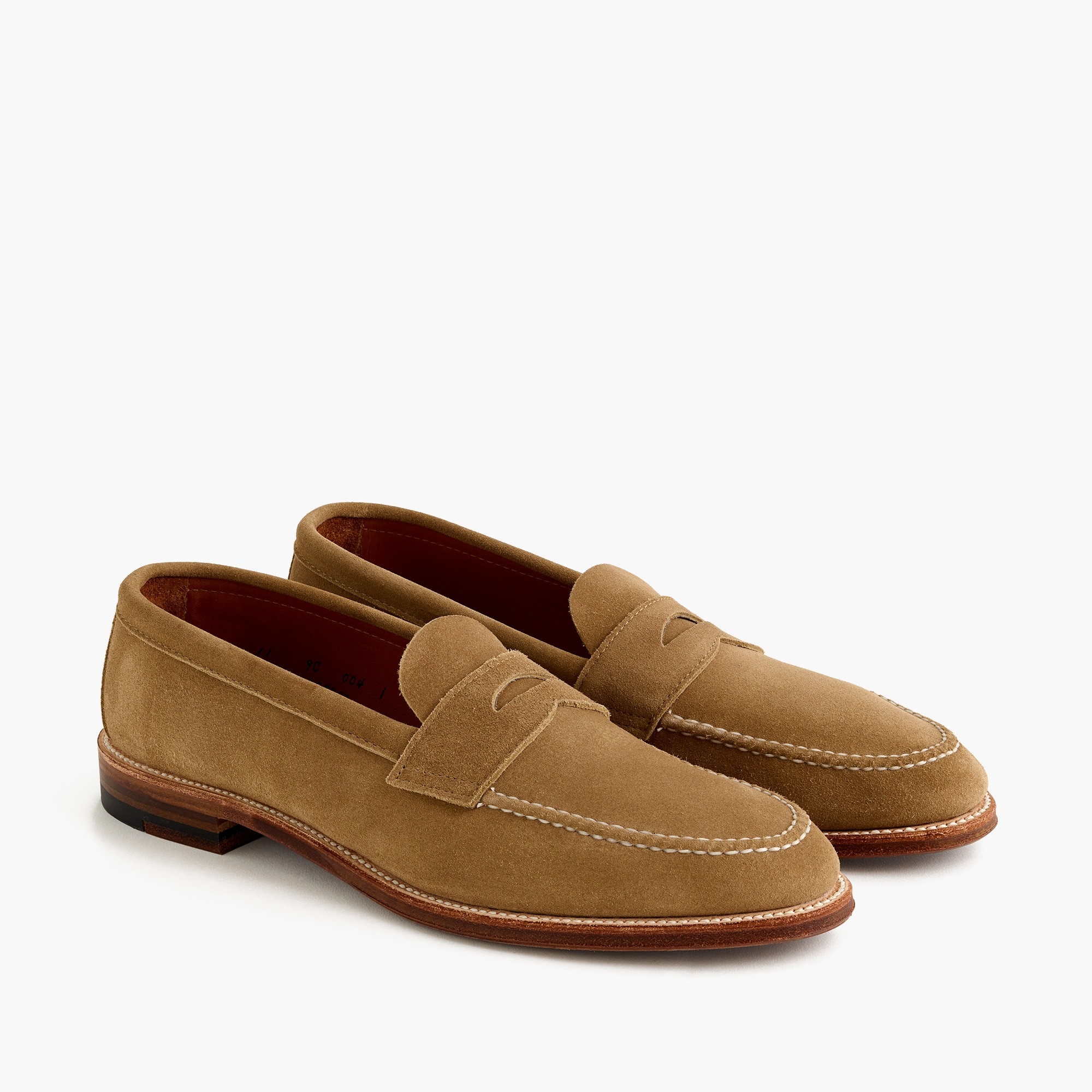 mens suede penny loafers