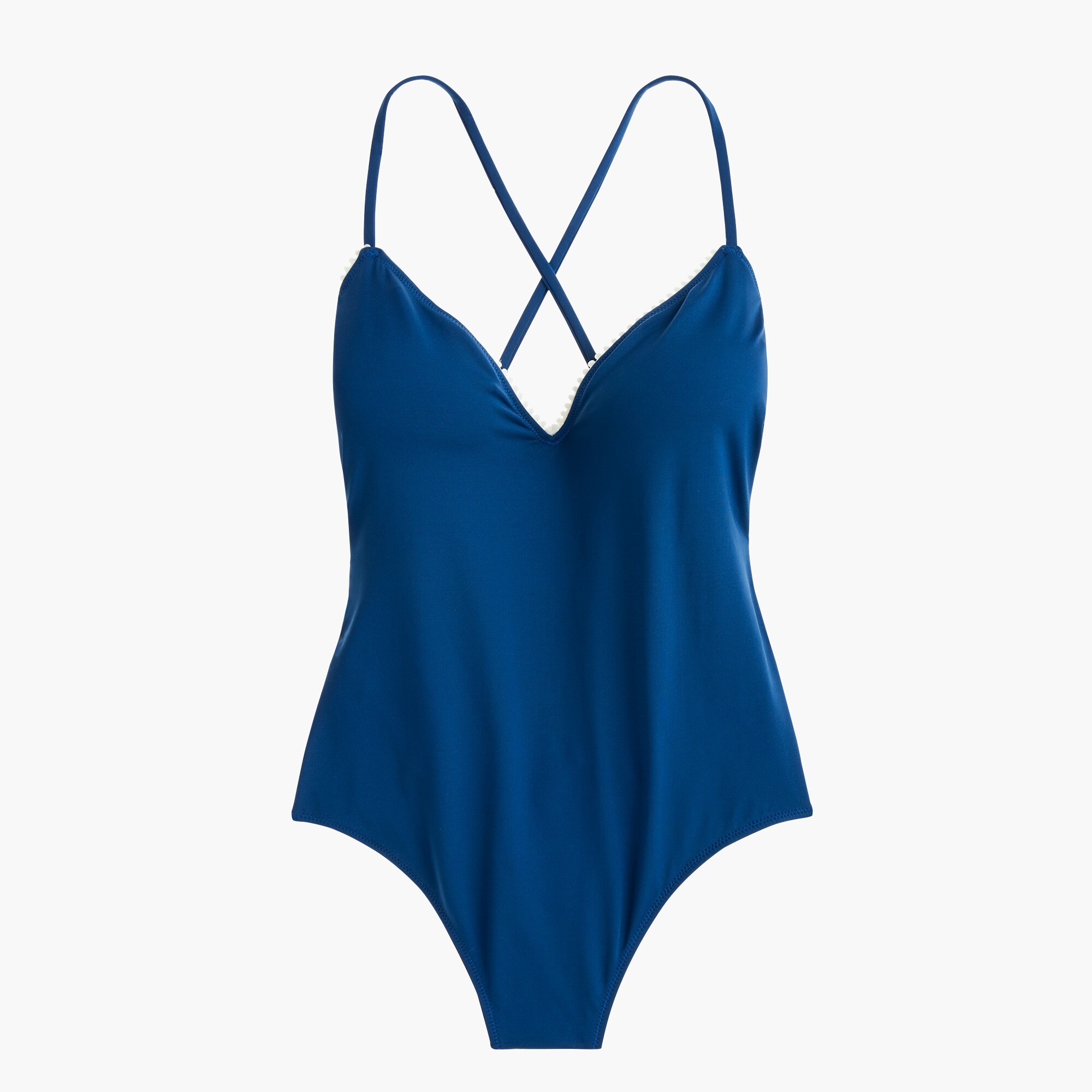 ビーチストーリー J.Crew Playa Key West X-back One-piece Swimsuit With Trim For