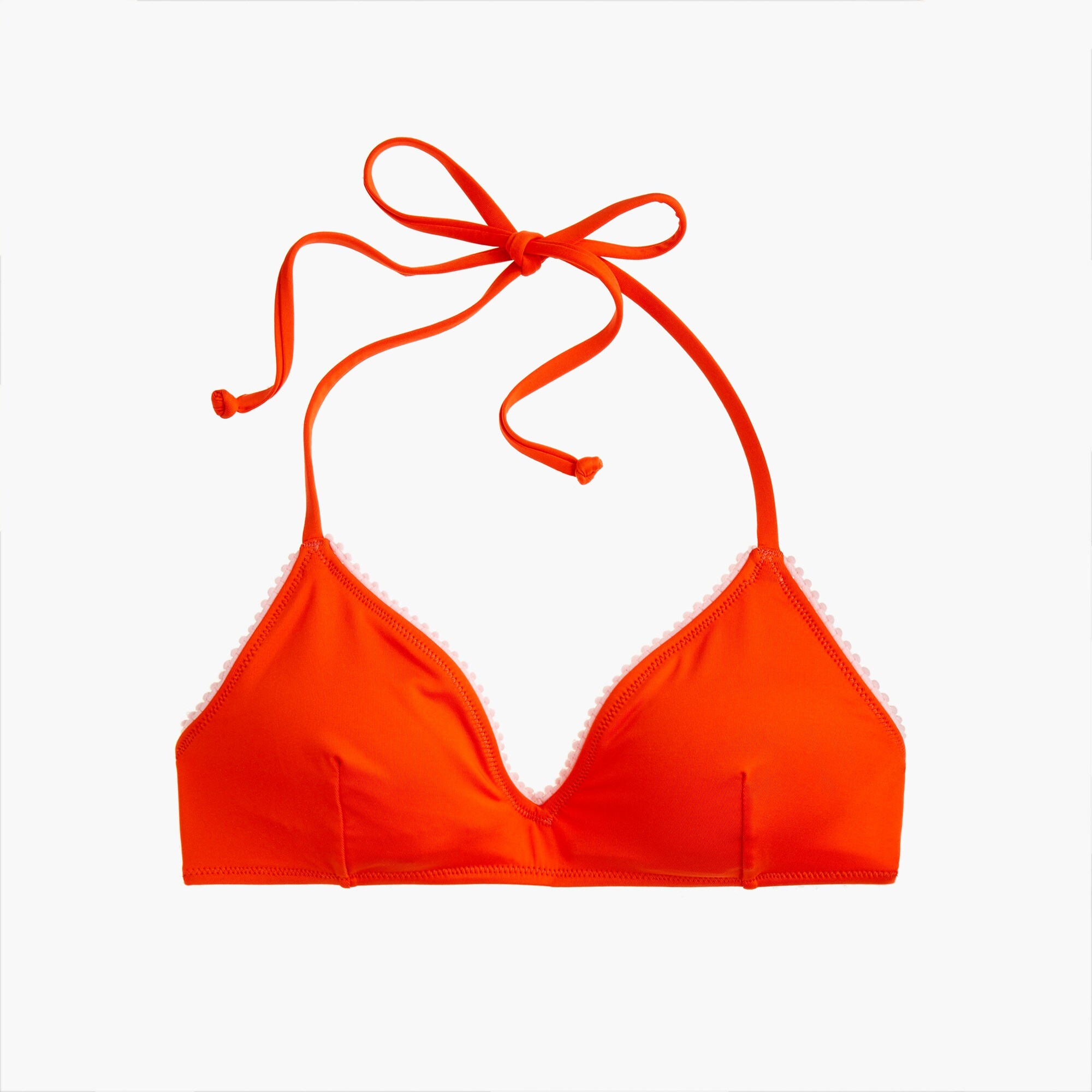 J.Crew Playa Key West halter bikini top with trim