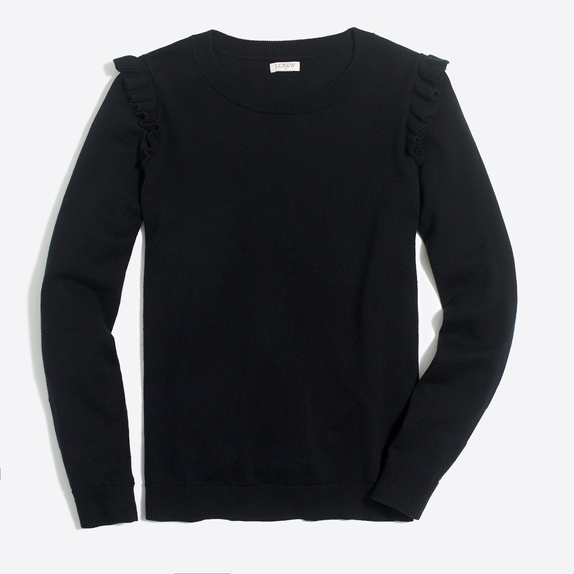 ruffle-shoulder sweater for women