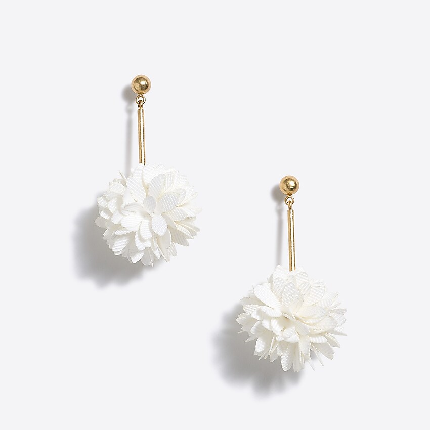 factory: blossom drop earrings for women, right side, view zoomed