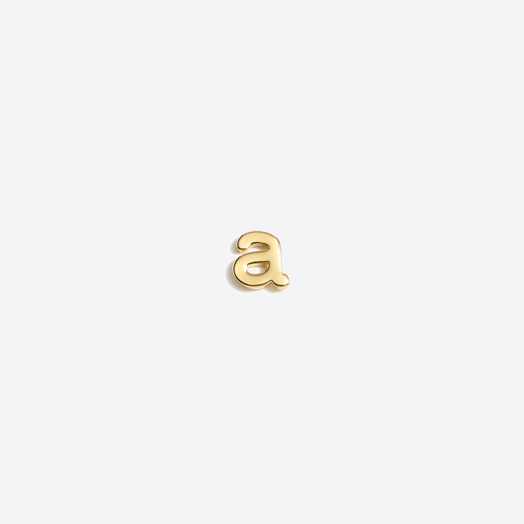 Single letter stud earring