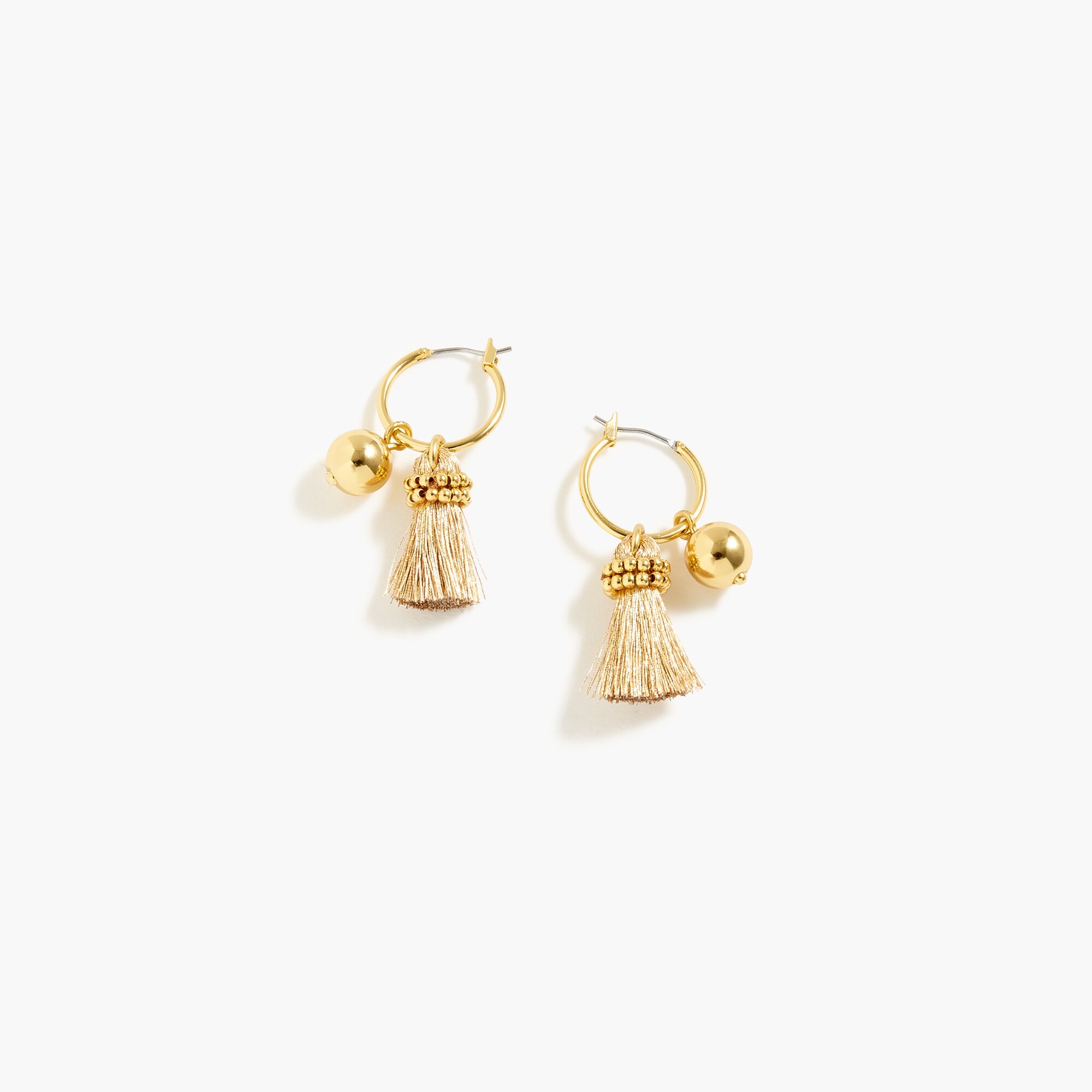 Tassel-and-bead earrings