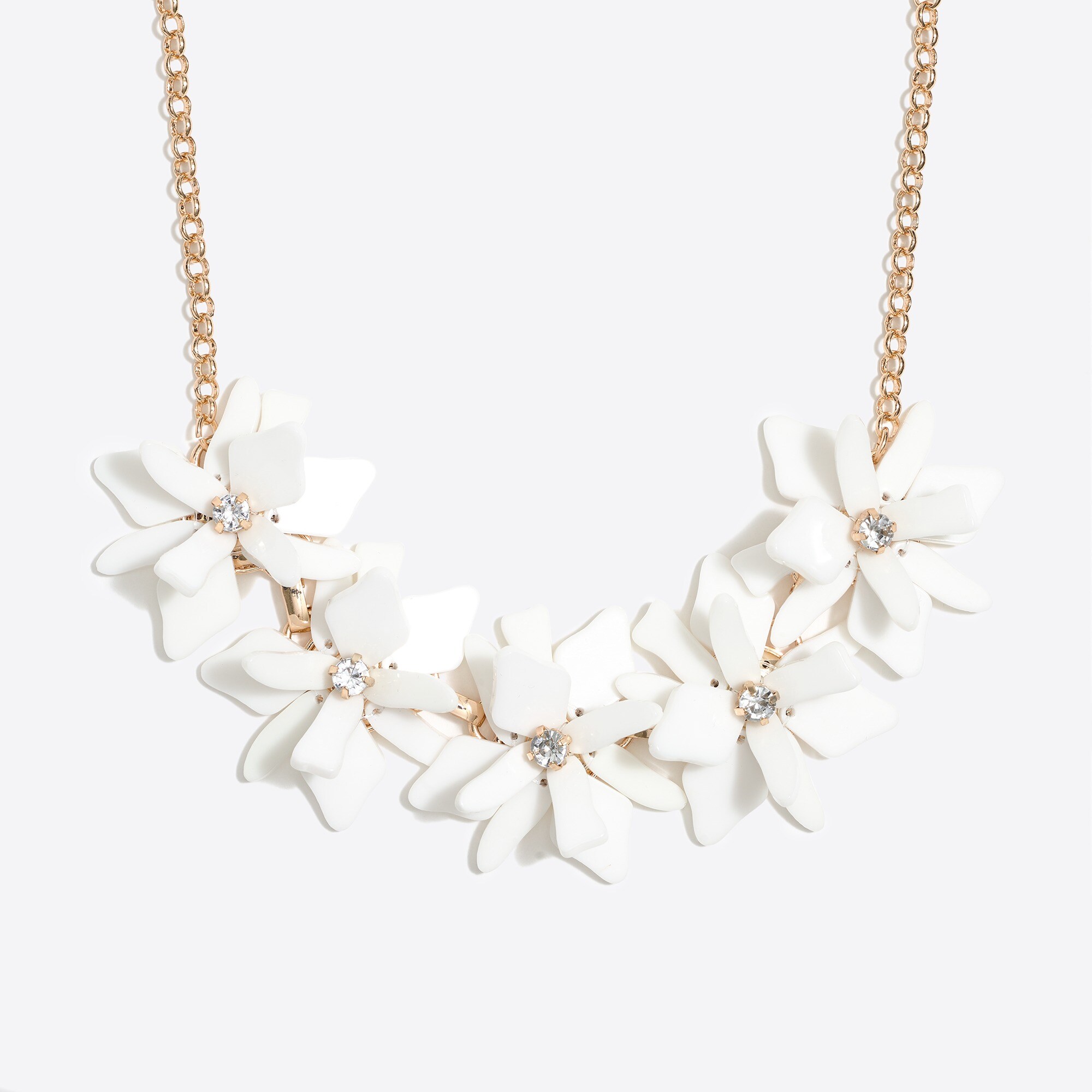 Flower petal necklace