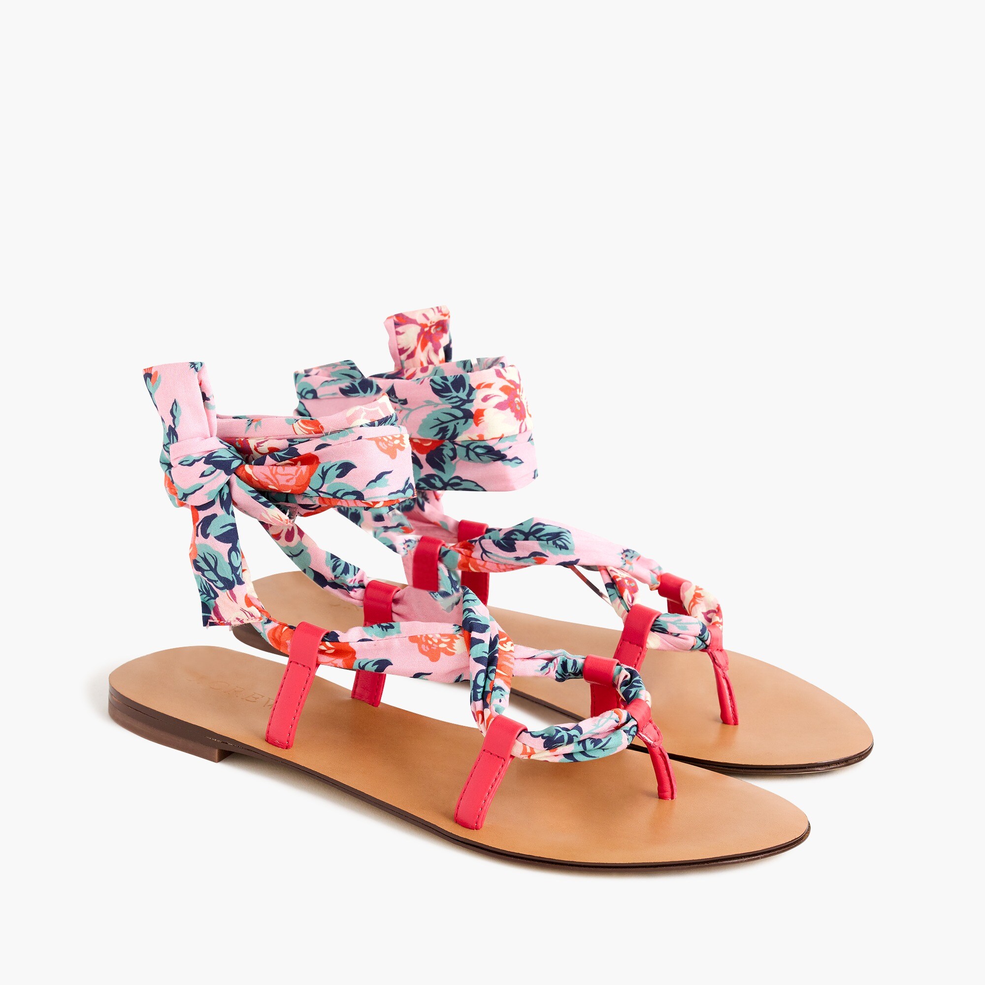 Wrap-around sandals in Liberty® floral