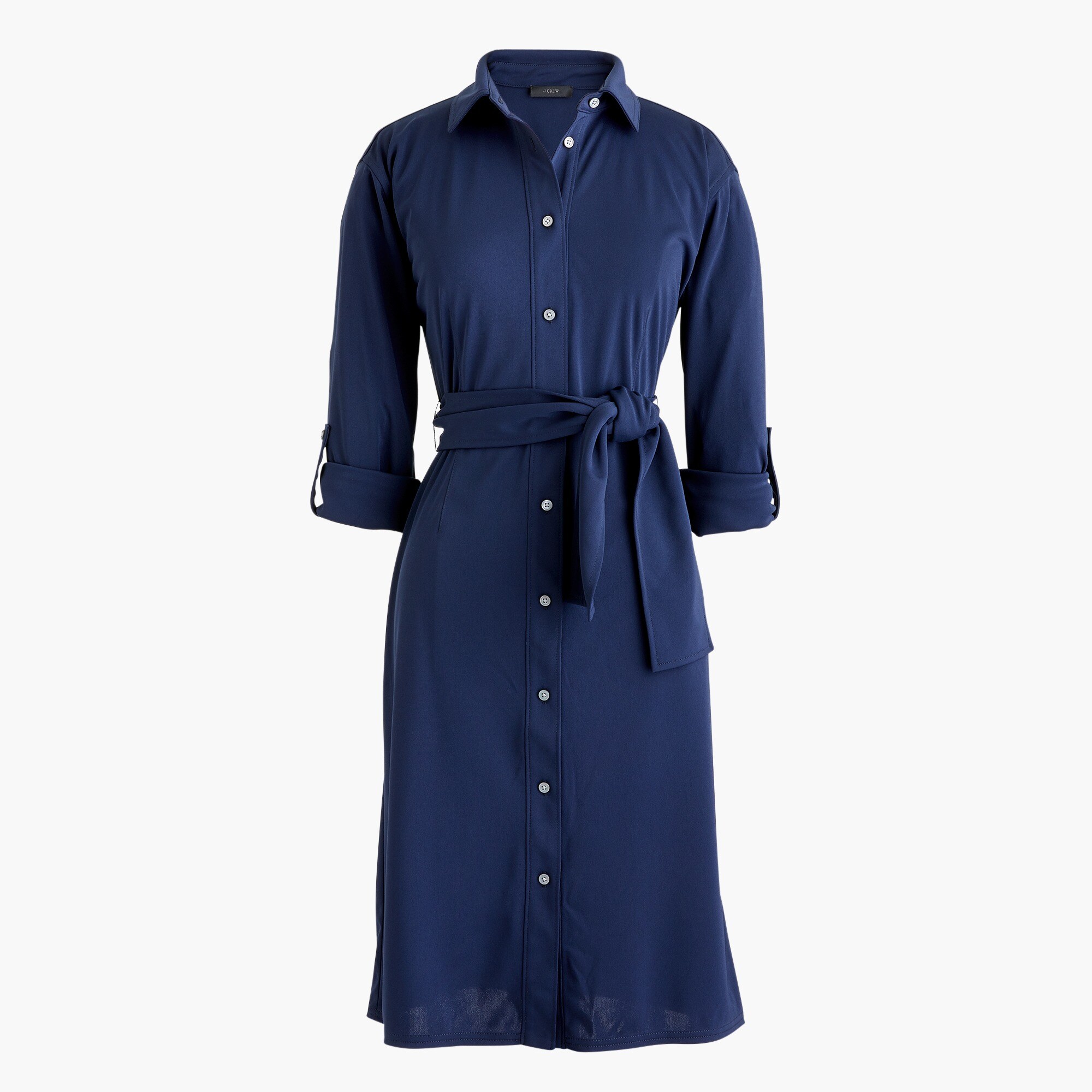 j crew tie waist shirt dress