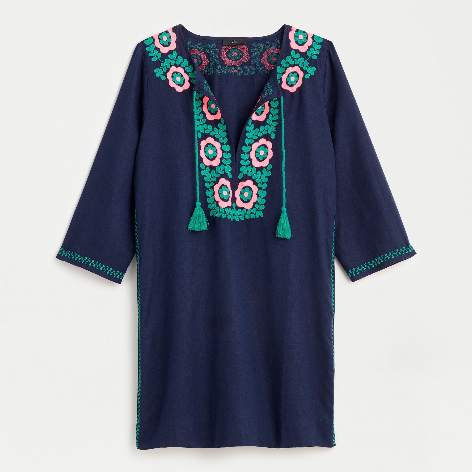 Embroidered beach tunic