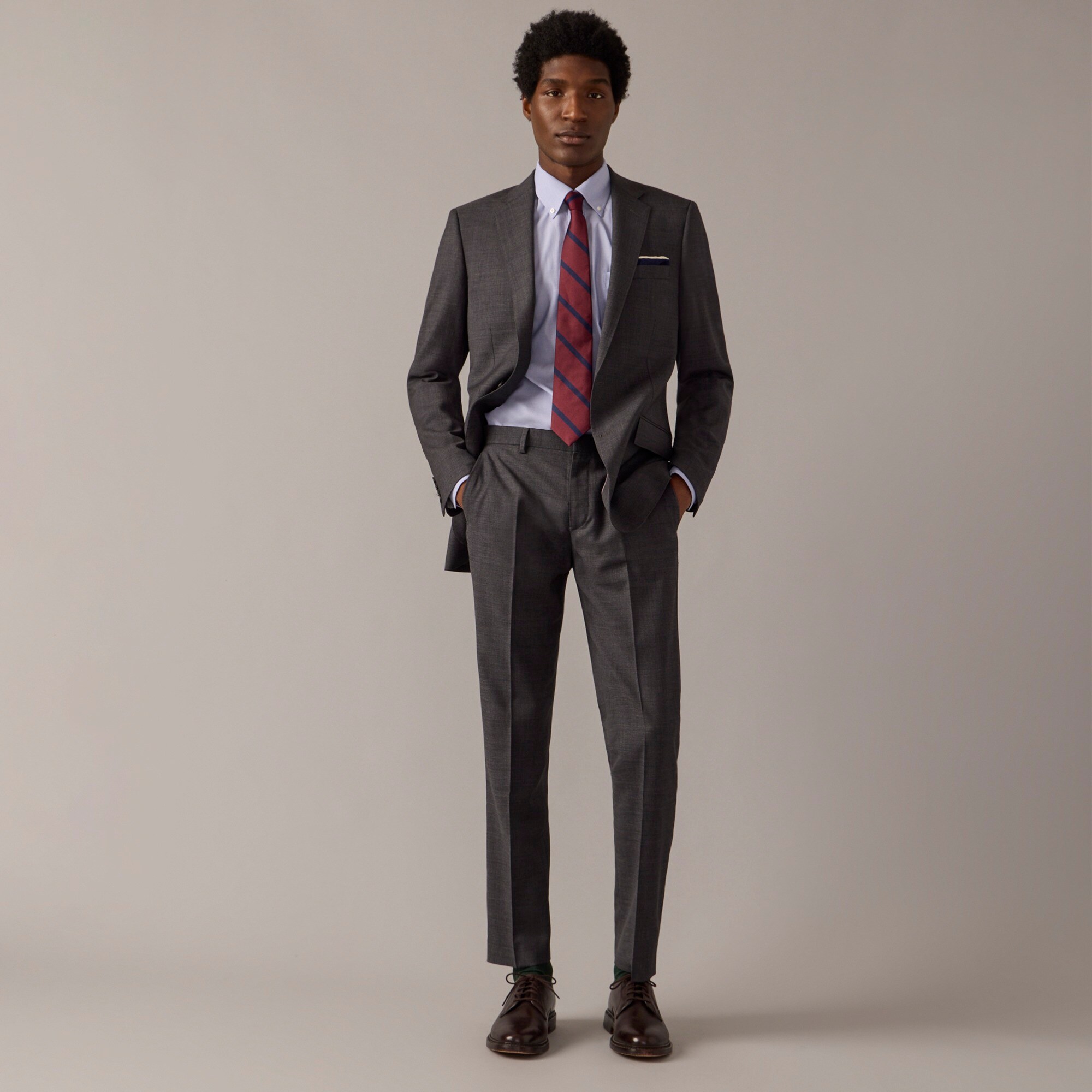 Ludlow Slim-fit suit jacket in Italian stretch four-season wool