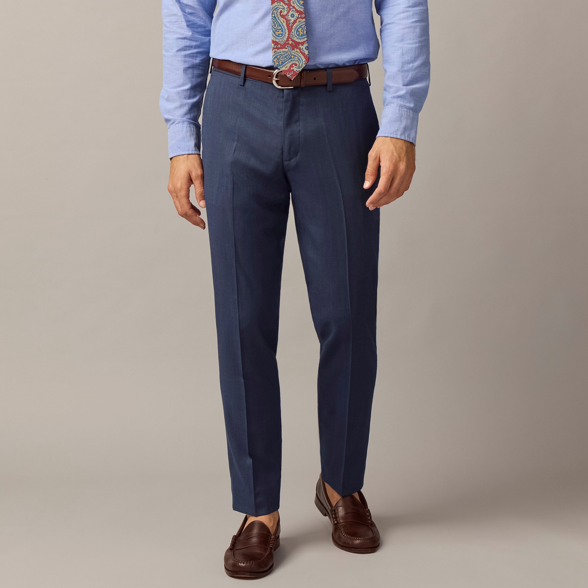 mens Ludlow Slim-fit suit pant in Italian stretch four-season wool blend