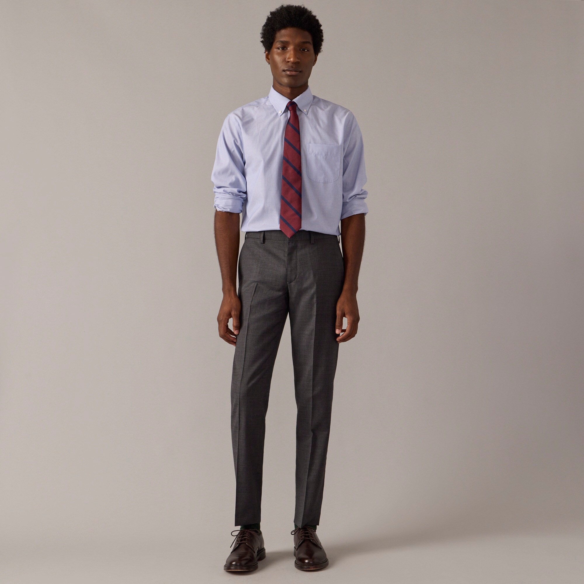 Ludlow Slim-fit suit pant in Italian stretch worsted wool blend