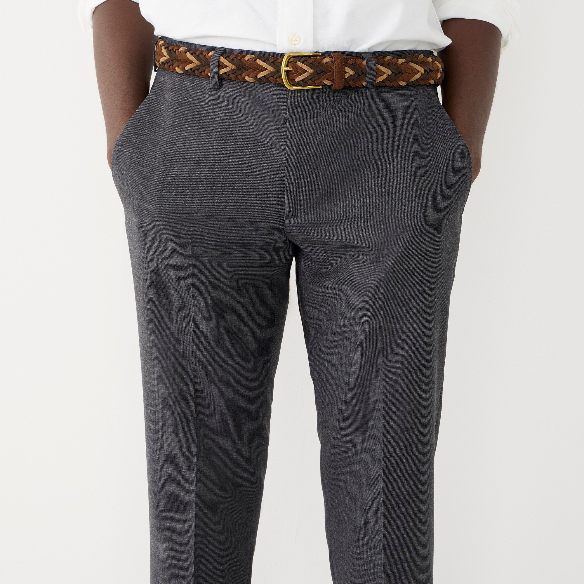 Ludlow Slim-fit suit pant in Italian stretch worsted wool blend