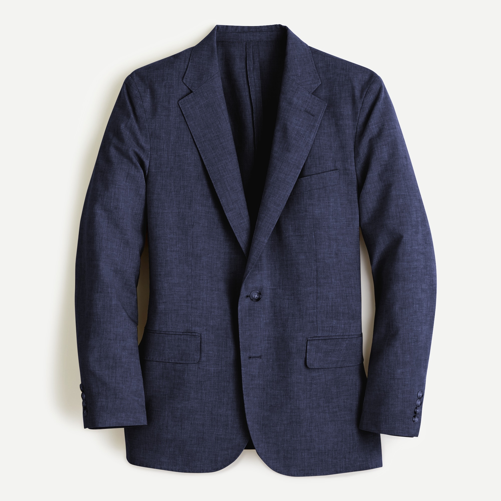 Ludlow Classic-fit unstructured suit jacket in cotton-linen