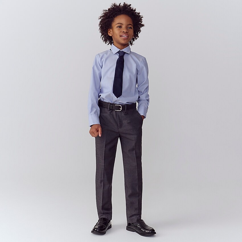 j.crew: boys' slim ludlow suit pant in stretch worsted wool for boys, right side, view zoomed