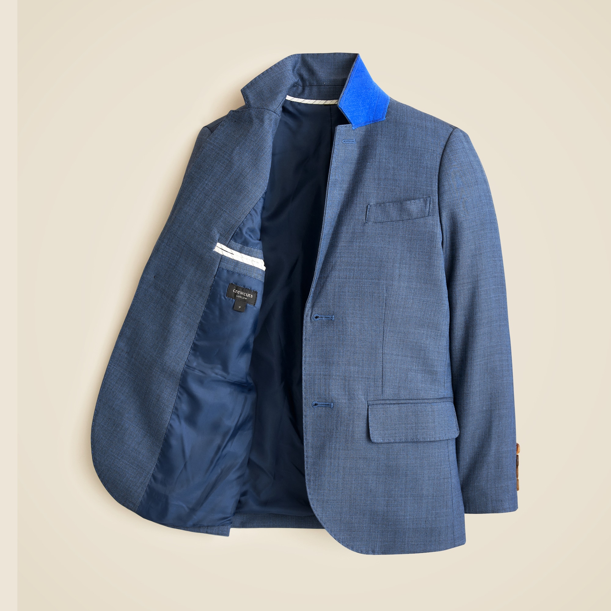 Boys' Ludlow suit jacket in stretch worsted wool blend