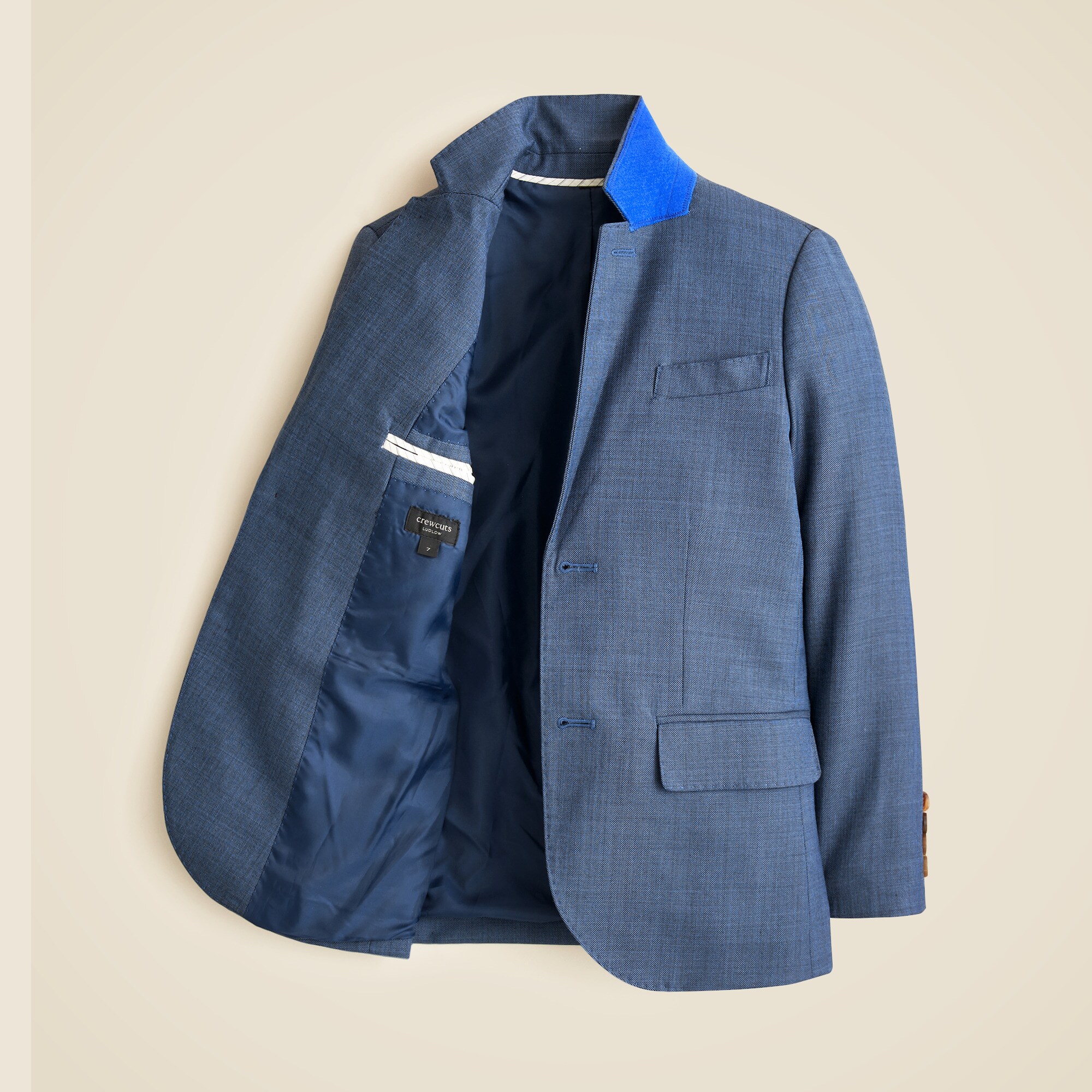Boys' Ludlow suit jacket in stretch worsted wool blend