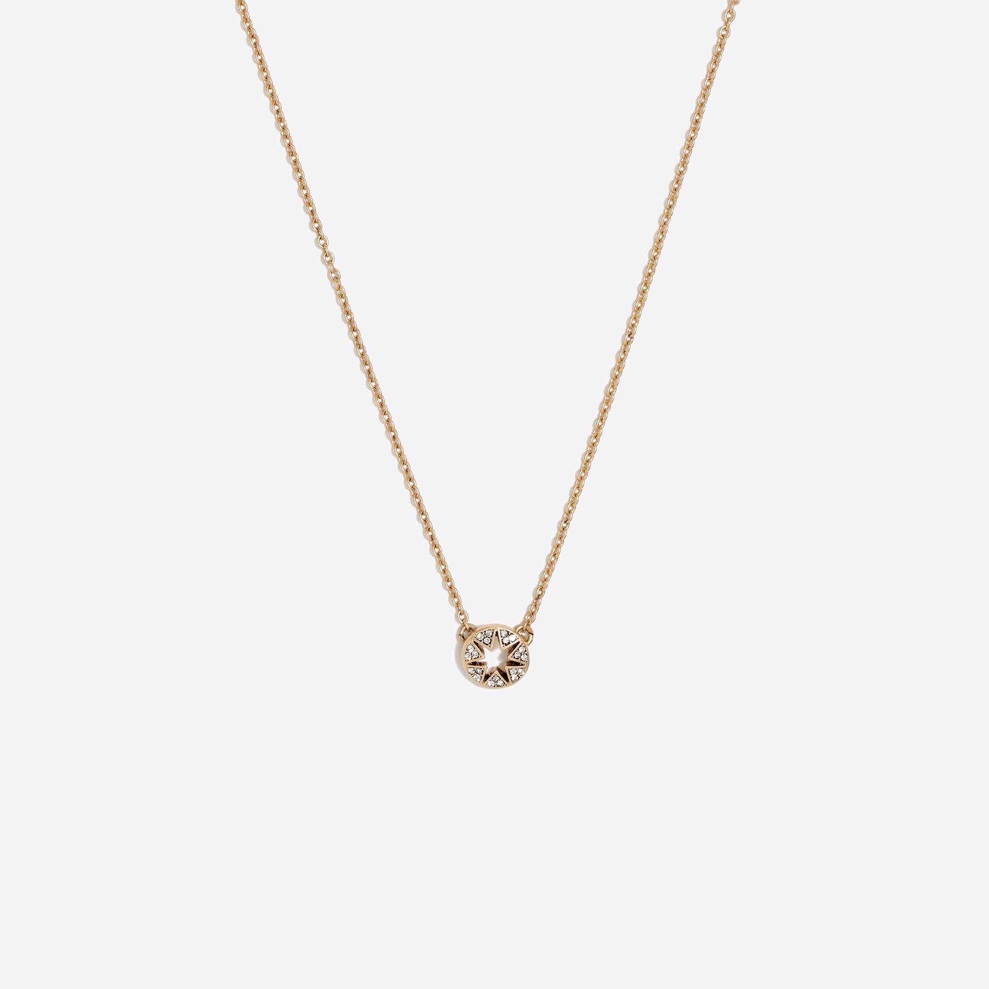 Starry night pavé pendant necklace