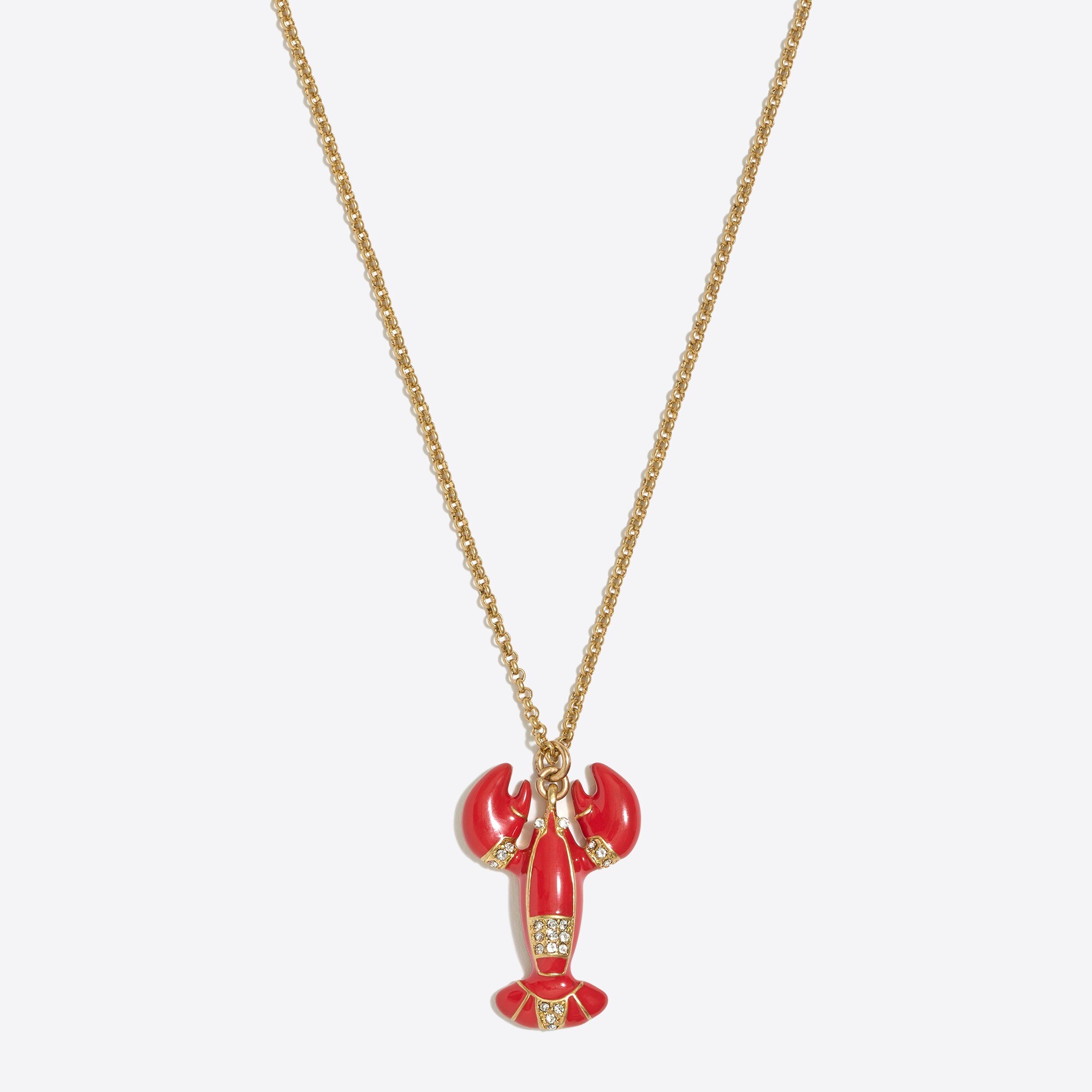 Lobster pendant necklace