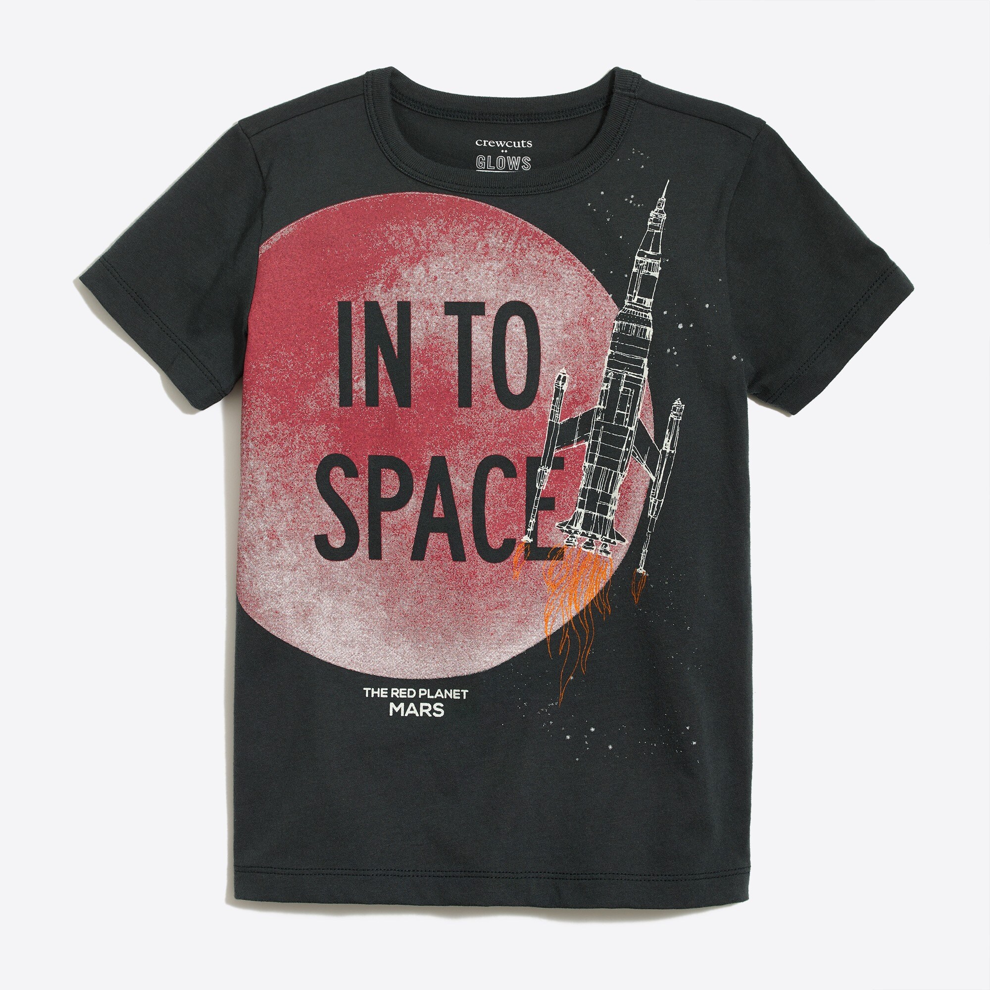 Boys' short-sleeve rocket graphic tee