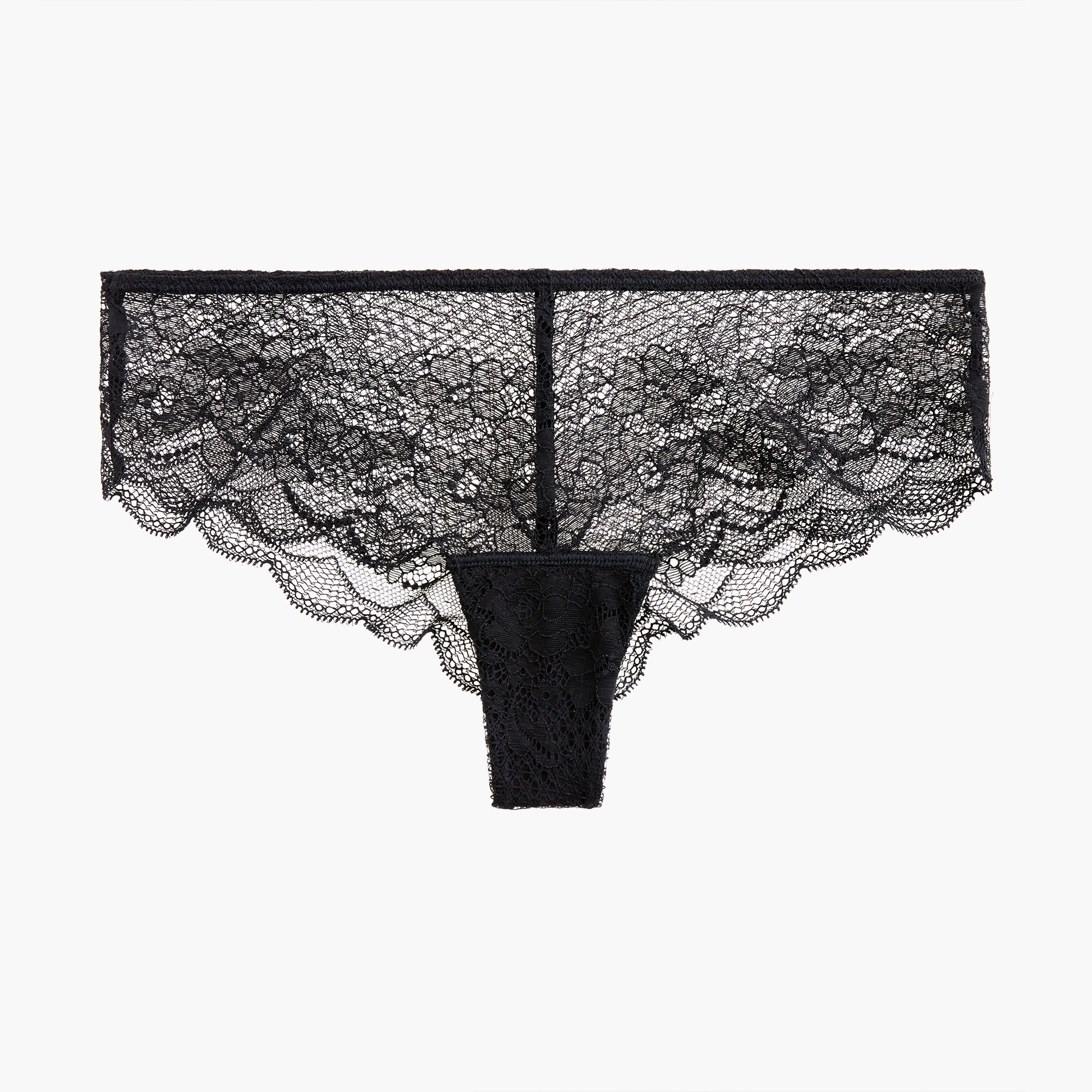 Cheeky lace hipster with scalloped trim
