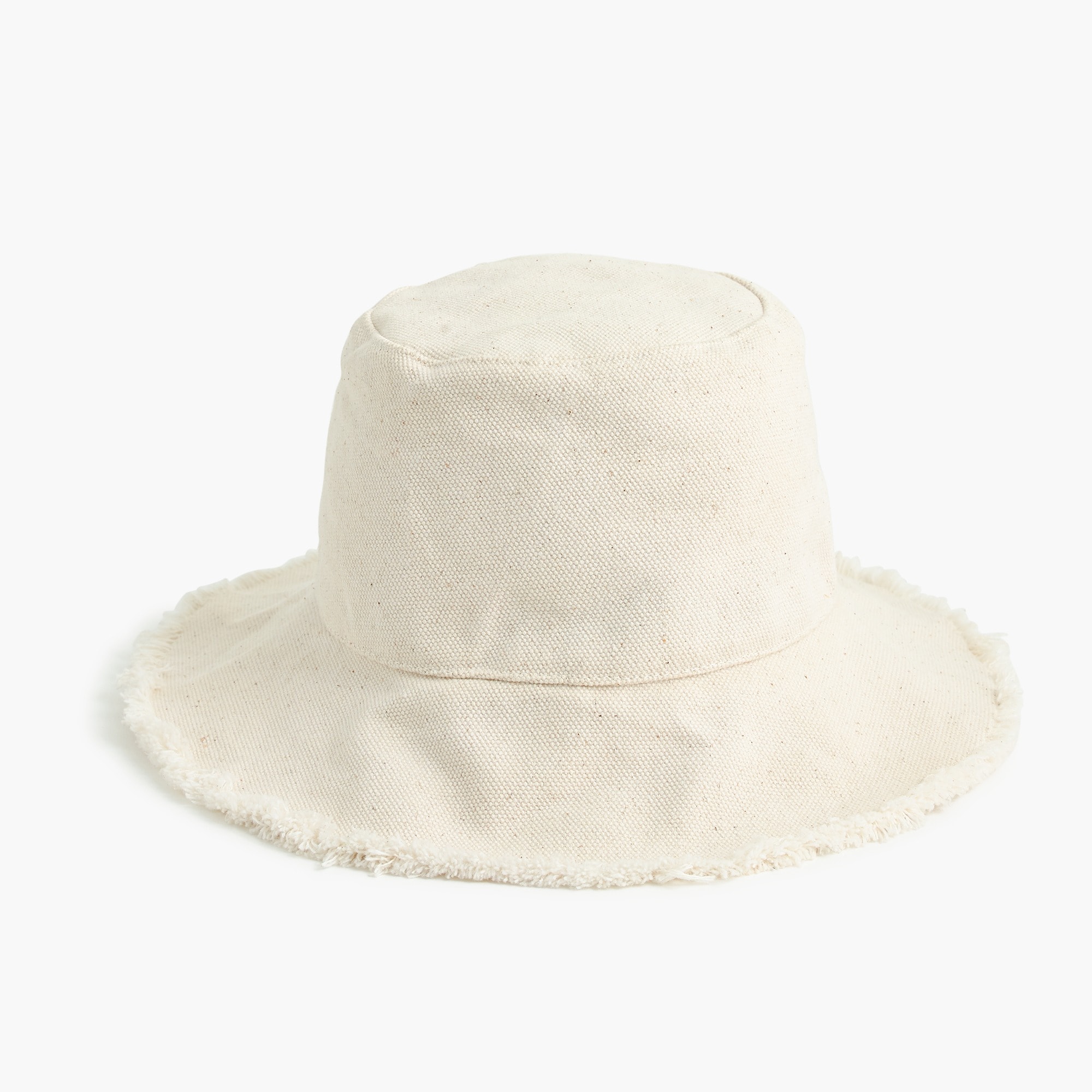 J.Crew: Frayed-edge Bucket Hat For Women