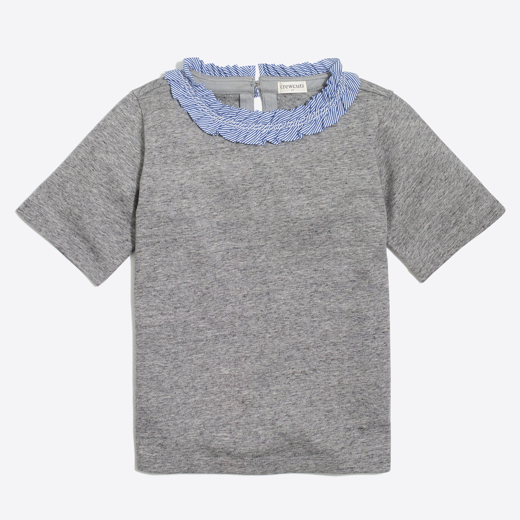Girls' ruffle-neck top