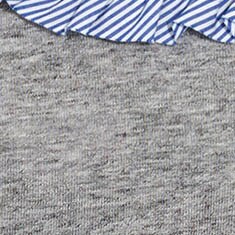 Girls' ruffle-neck top HTHR MERCURY factory: girls' ruffle-neck top for girls