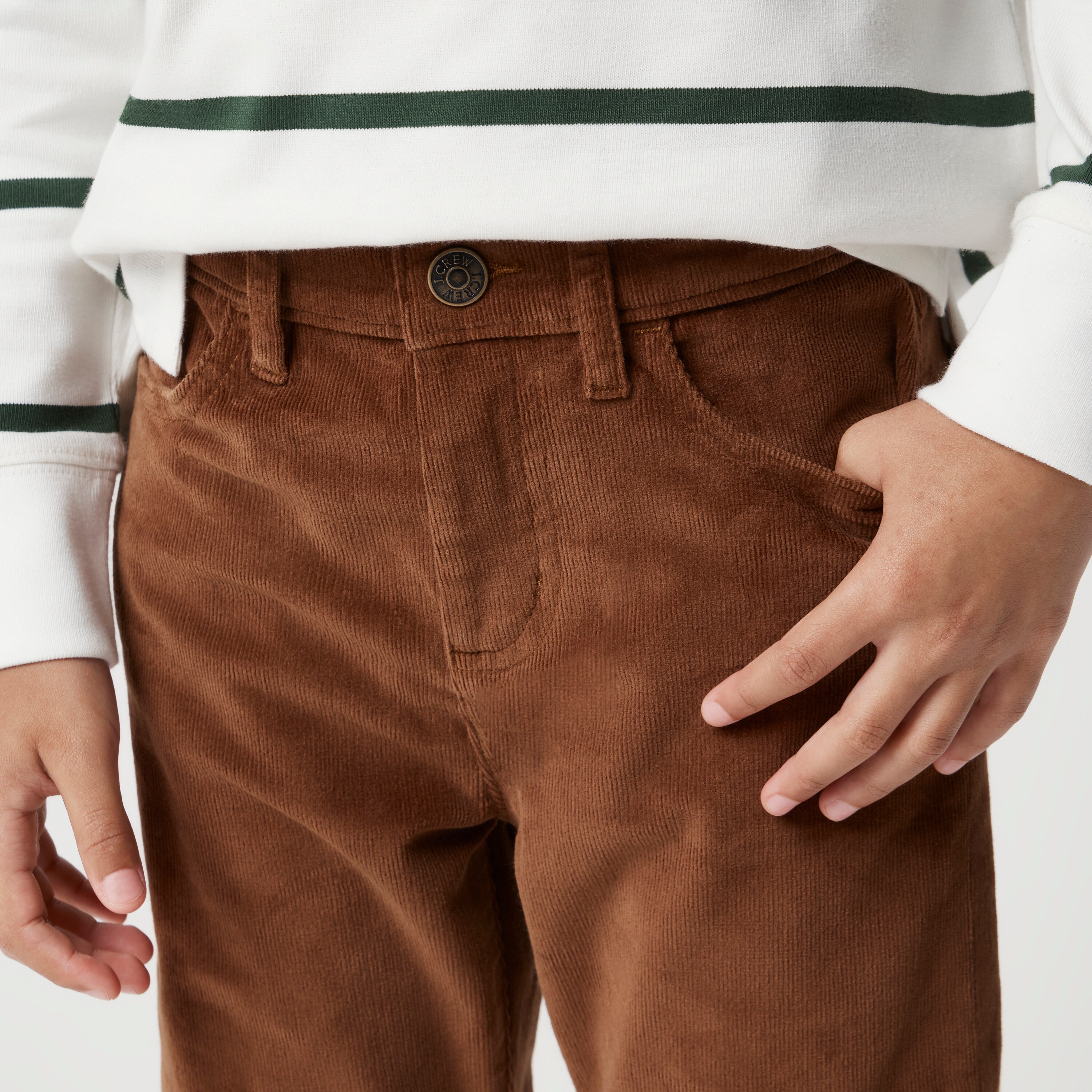 Boys' slim flex corduroy pant