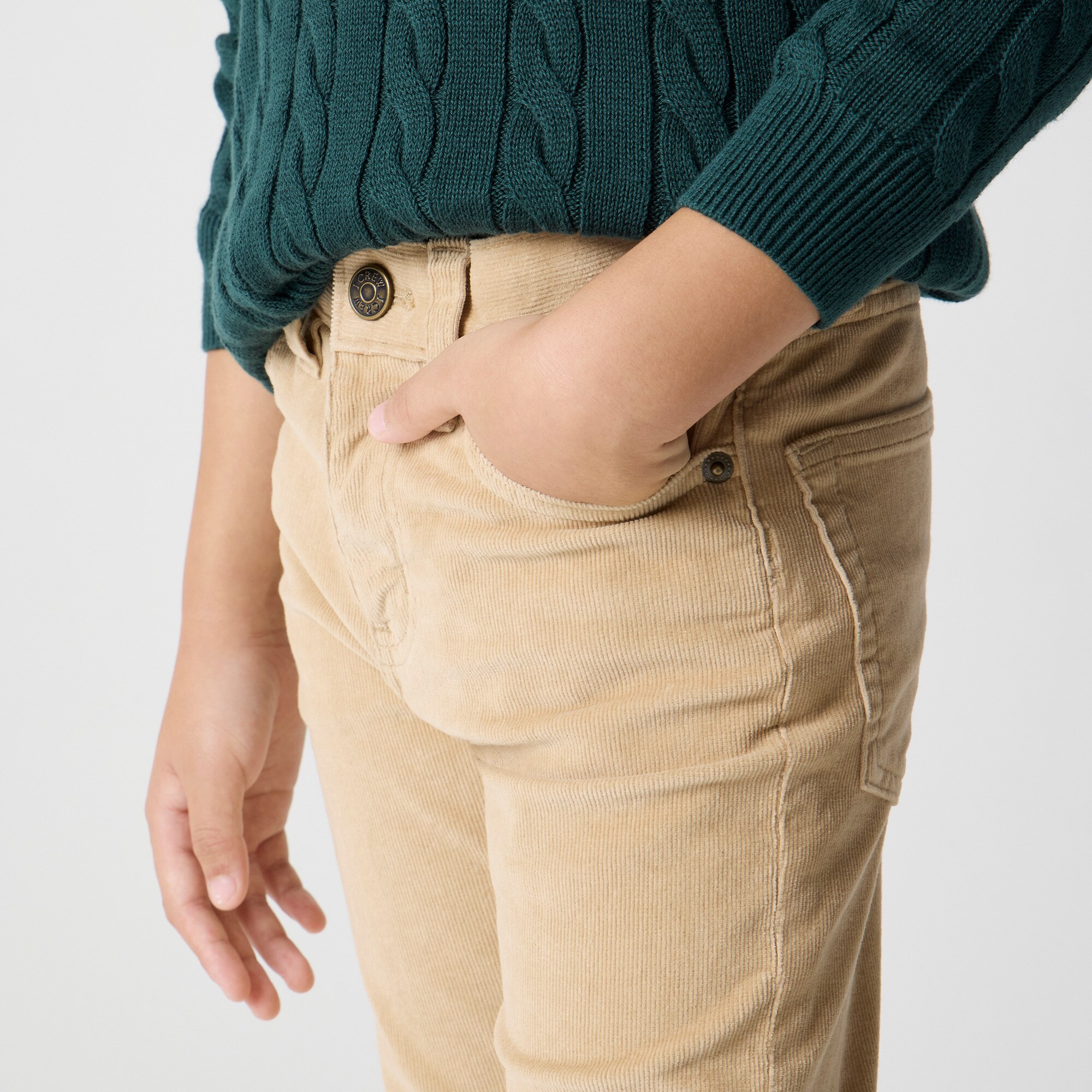 Boys' slim flex corduroy pant