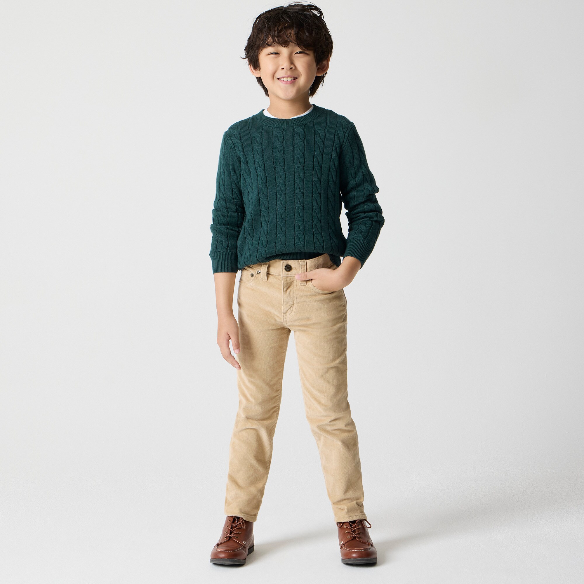 Boys' slim flex corduroy pant