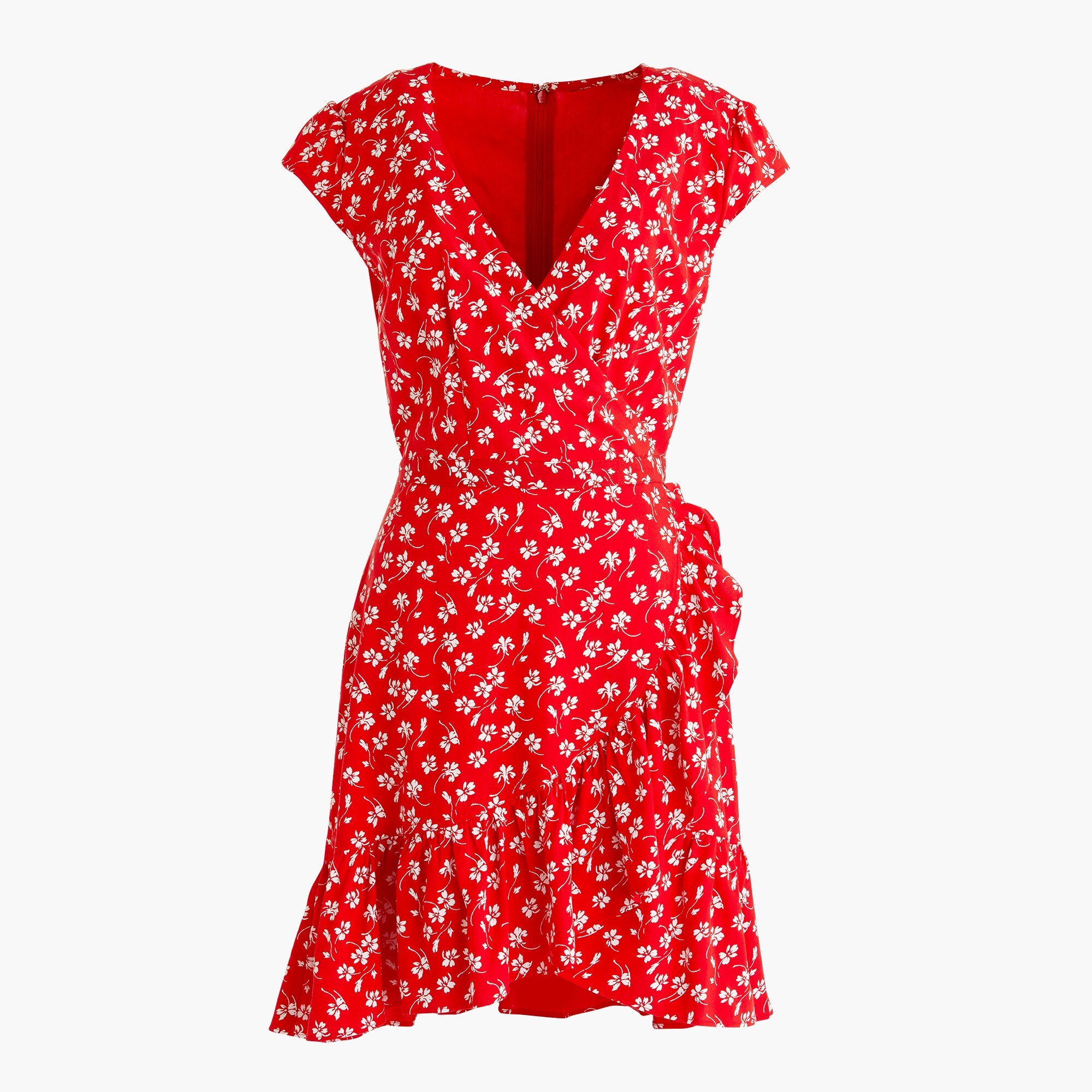 J.Crew J.Crew Mercantile Fauxwrap Mini Dress In Fresh Daisies