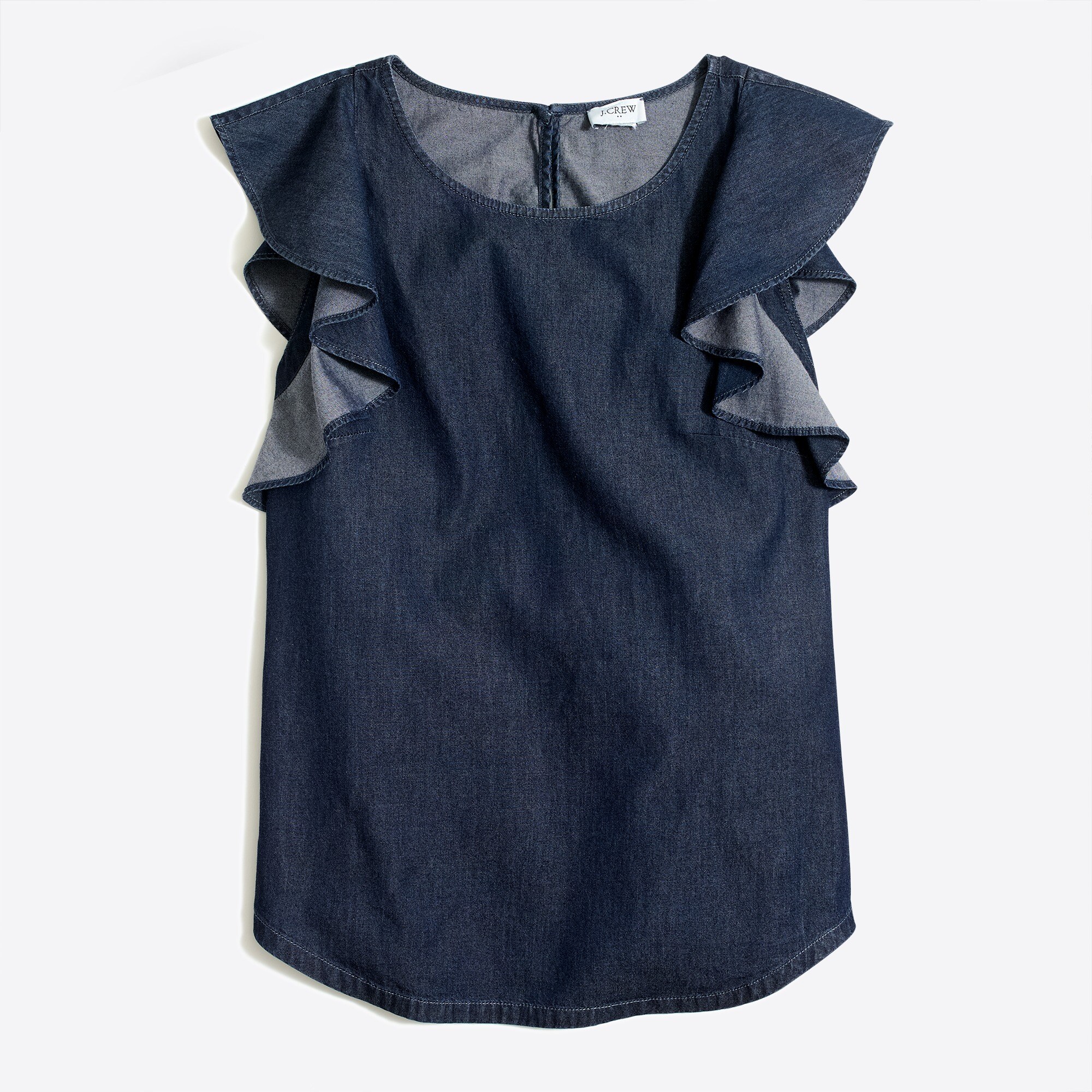 Ruffle-sleeve top