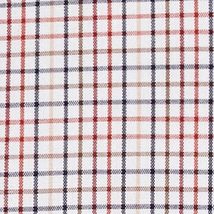 Thompson slim-fit flex wrinkle-free shirt in mini tattersall RED MAPLE thompson slim-fit flex wrinkle-free shirt in mini tattersall for men