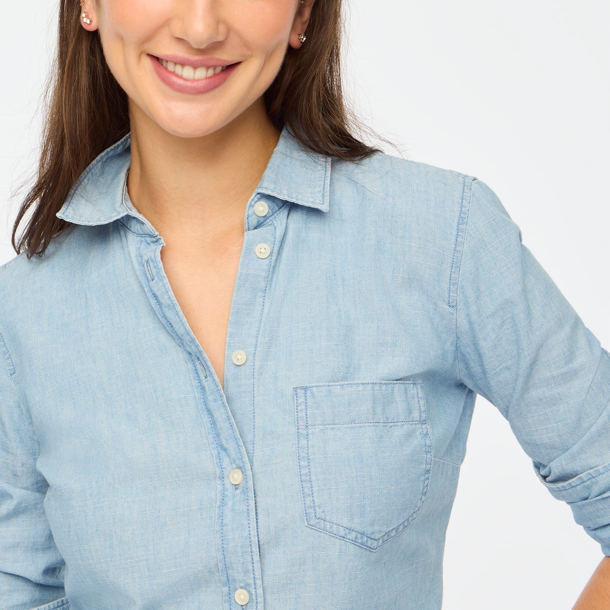Chambray shirt in signature fit