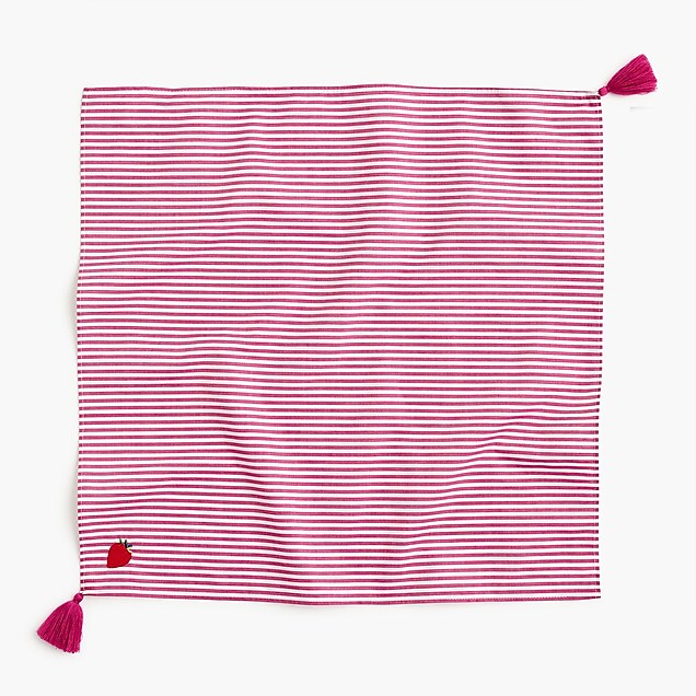 women's bandana scarf in strawberry stripe - women's accessories