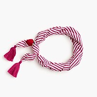 Image 2 for Bandana scarf in strawberry stripe