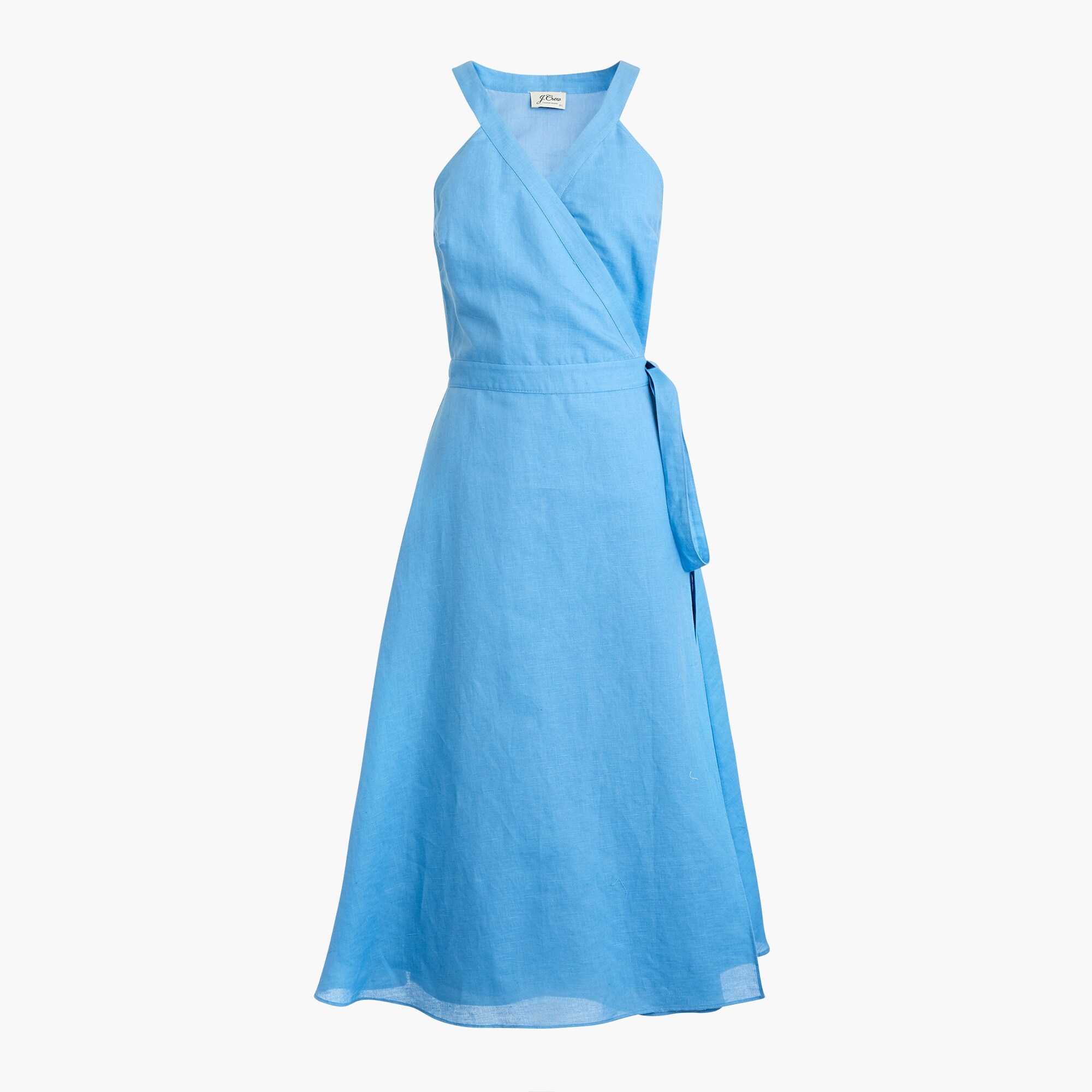 Linen wrap dress