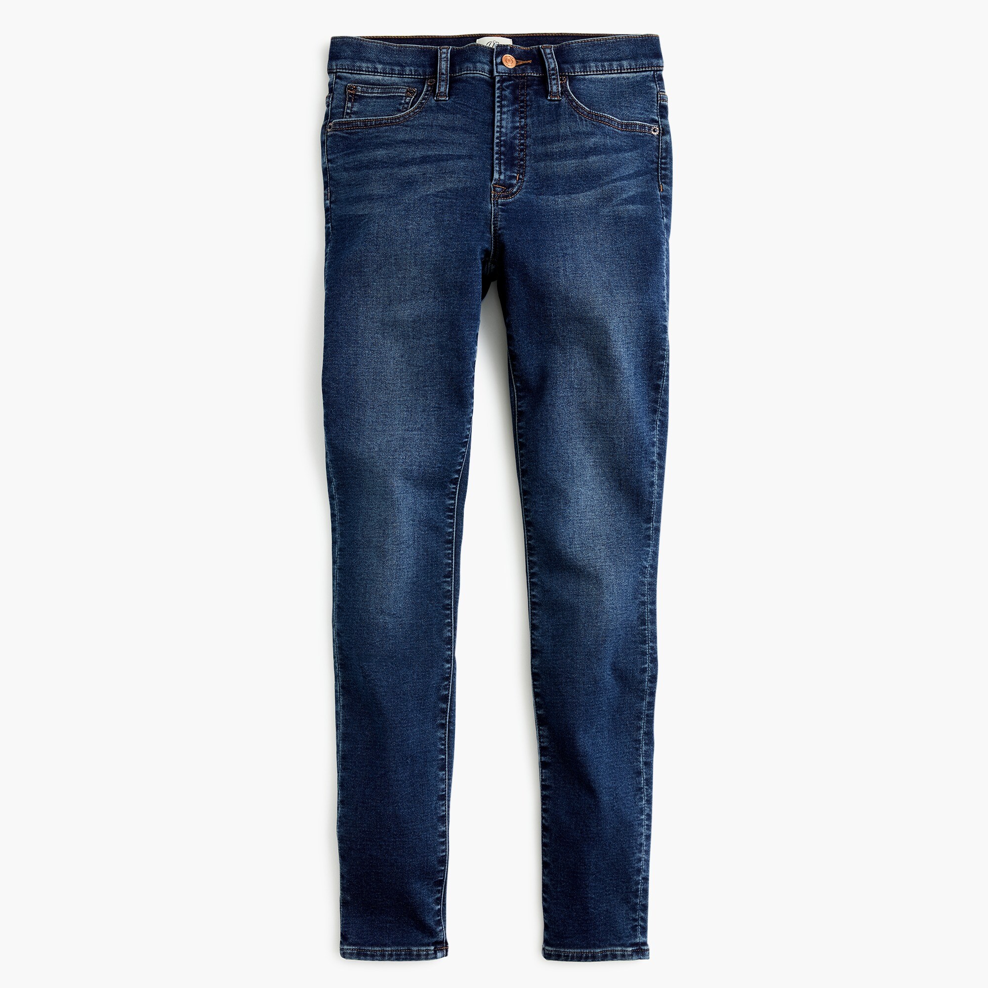 9" high-rise jeggings in blue indigo wash